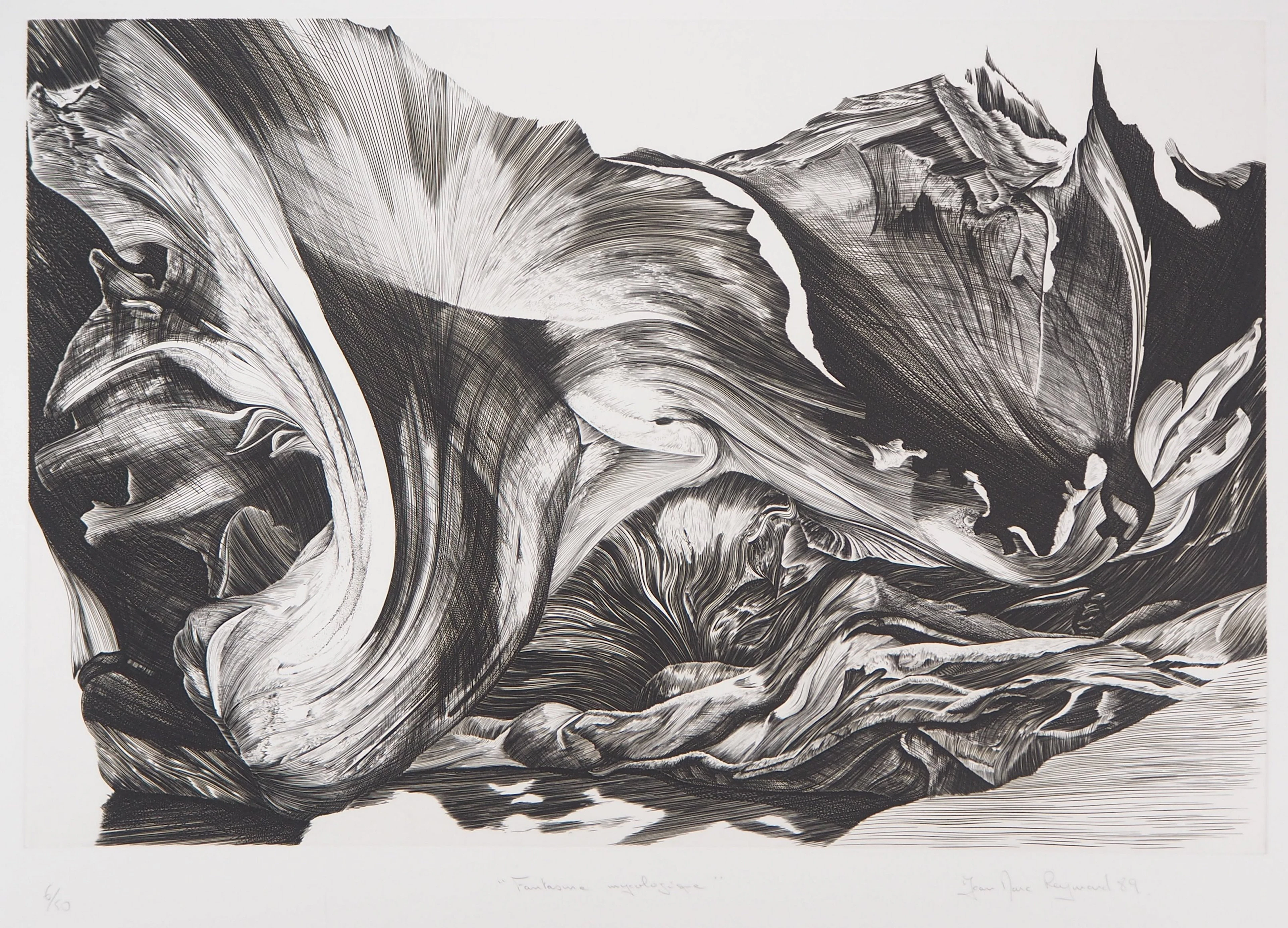 Jean Marc REYMOND : Fantasme mycologique, 1989 - Gravure originale signée