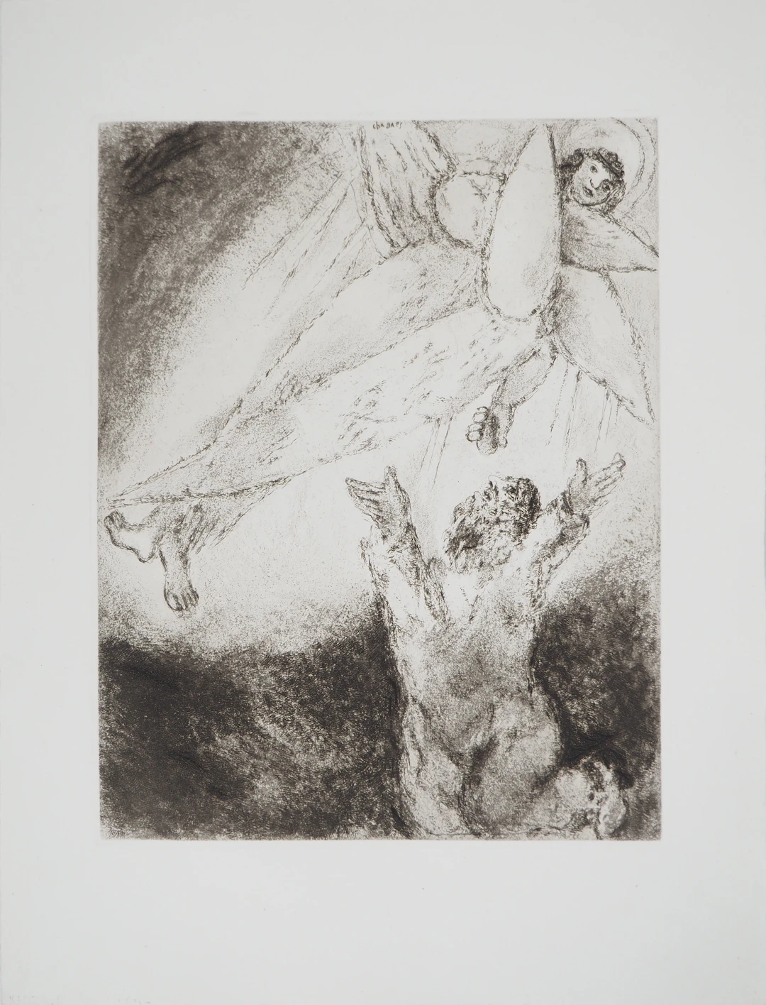 Marc CHAGALL : La vision d'Esaïe, Gravure originale signée