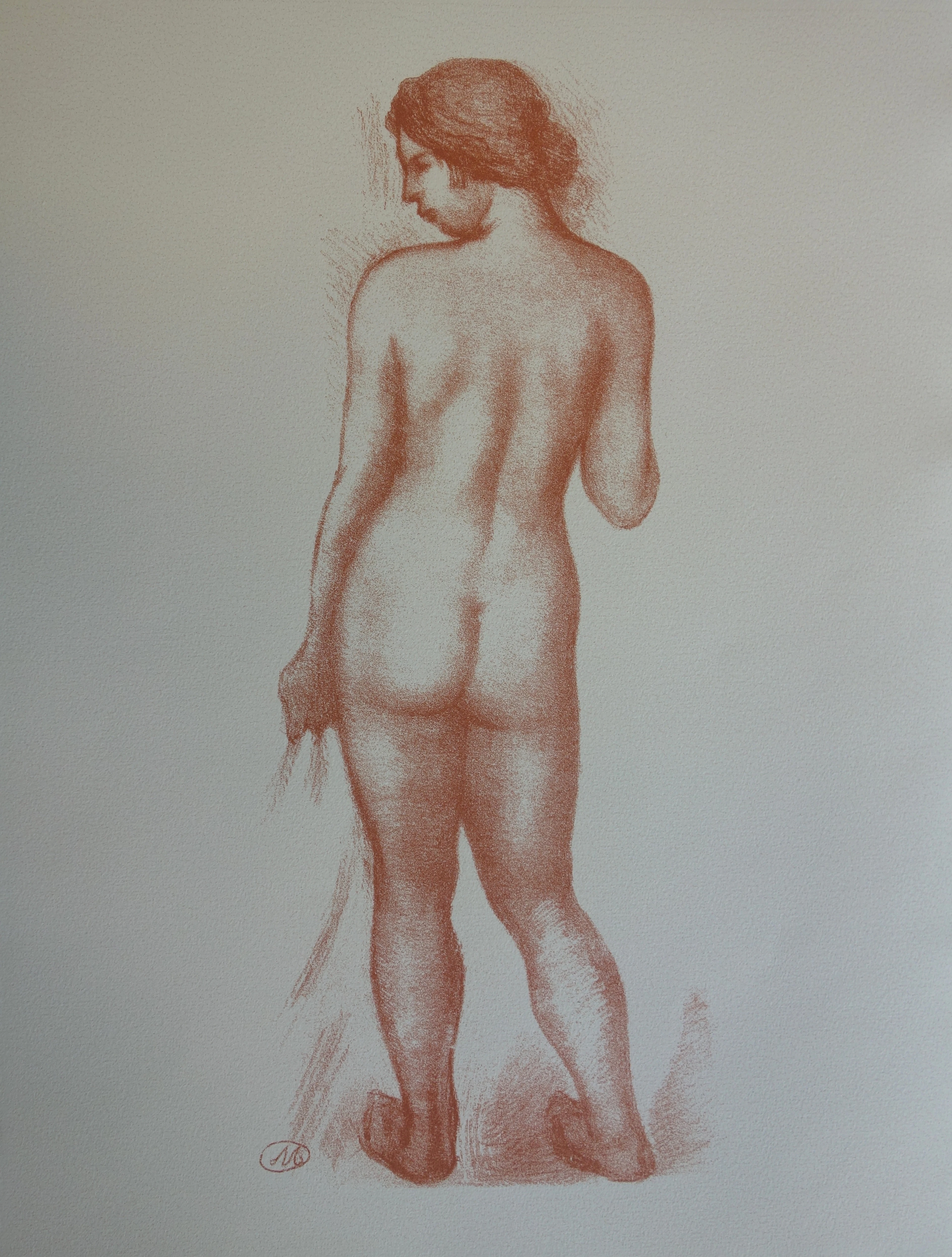 Aristide MAILLOL : Modèle de dos - Lithographie signée