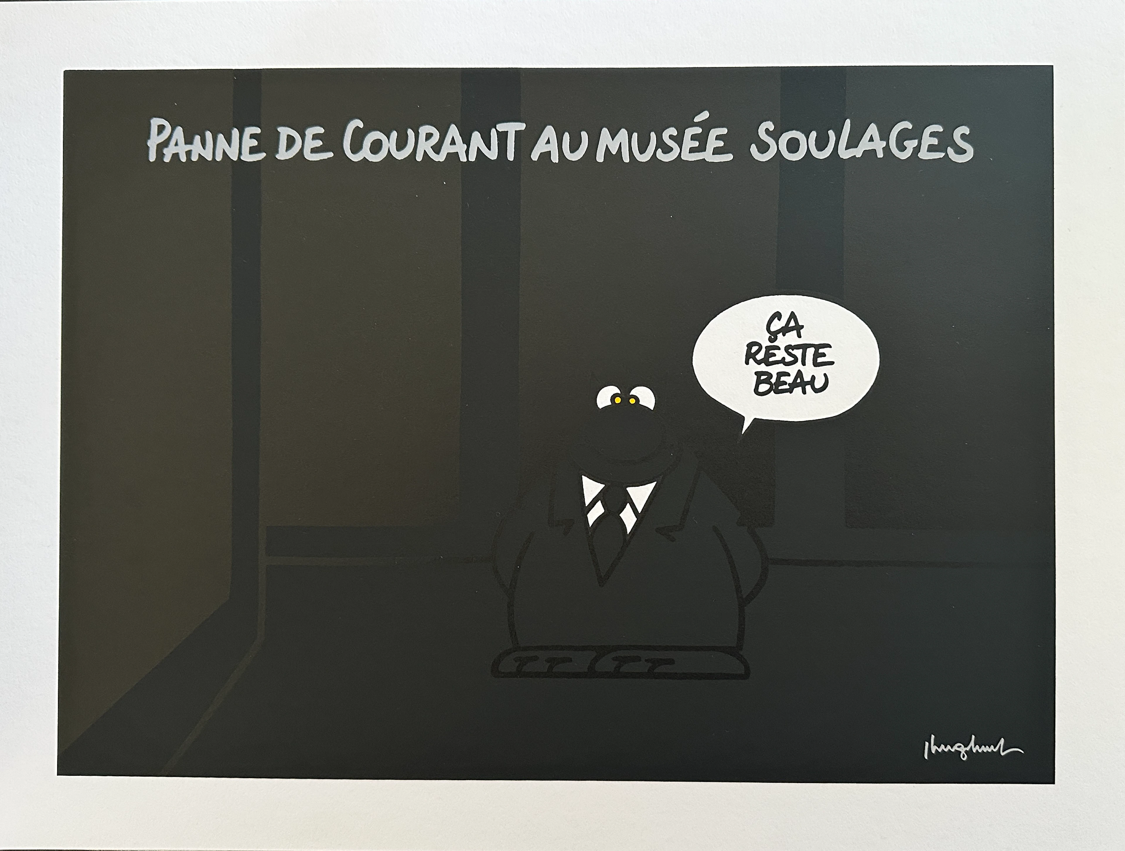 Pierre SOULAGES et Philippe GELUCK - Panne de courant au musée Soulages