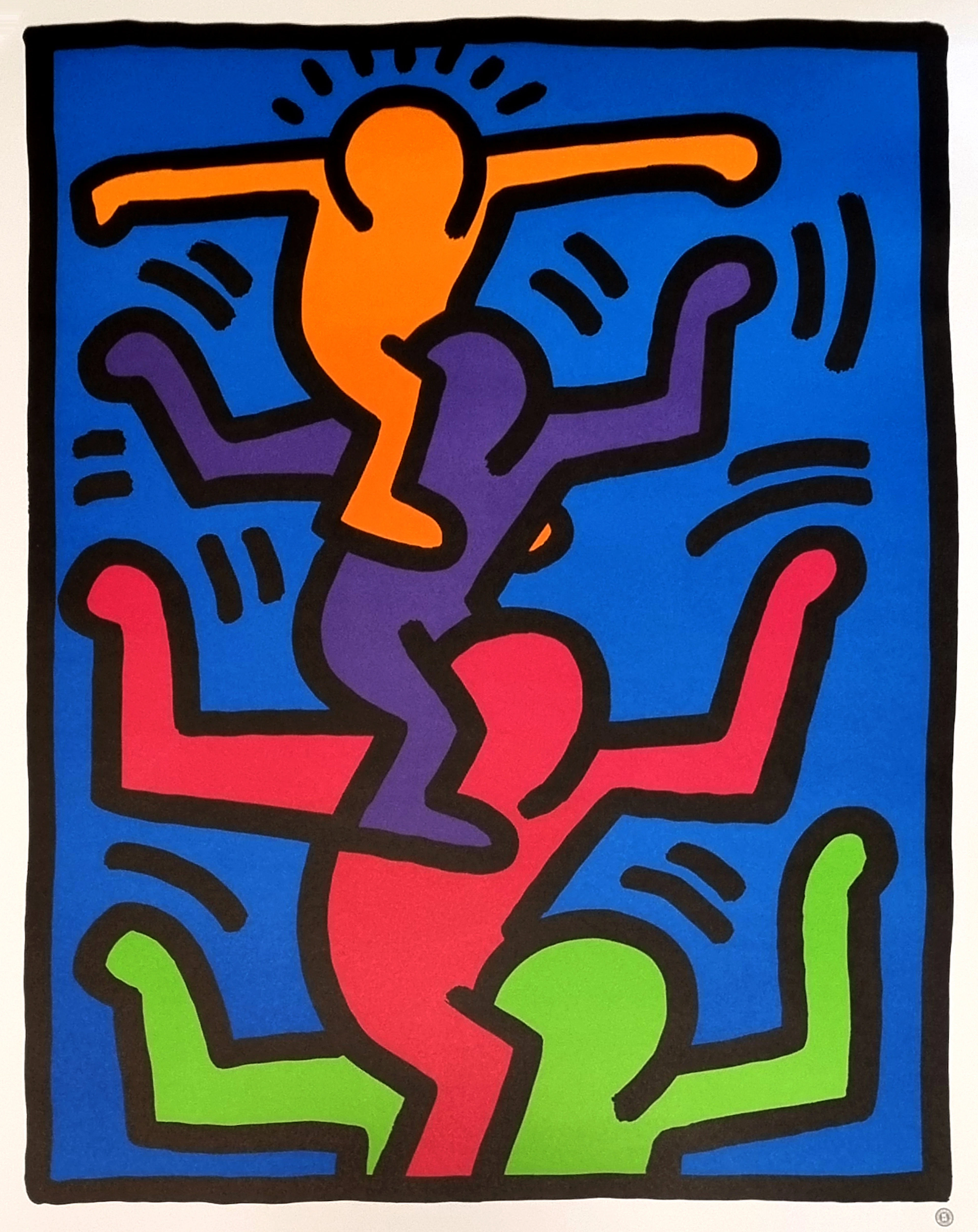 Keith Haring (d’après), Quatre figures , sérigraphie, 1992