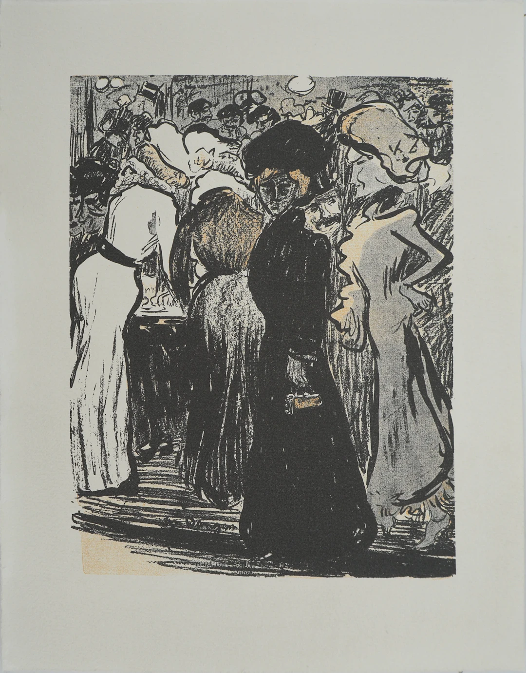 Kees VAN DONGEN (d’après) : Femme en noir, Lithographie