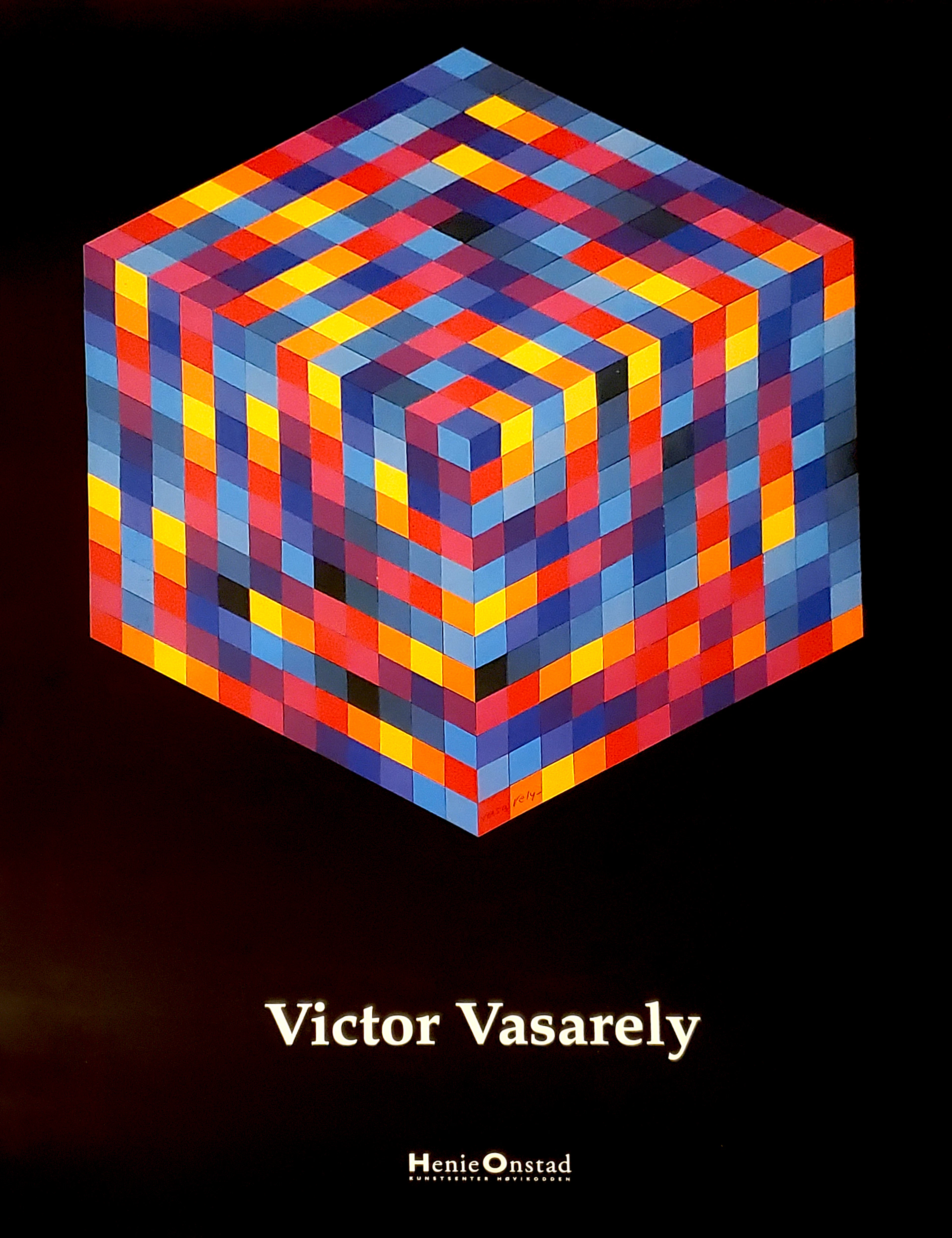 Victor Vasarely - Tuva-Rev, 1972 - Affiche originale