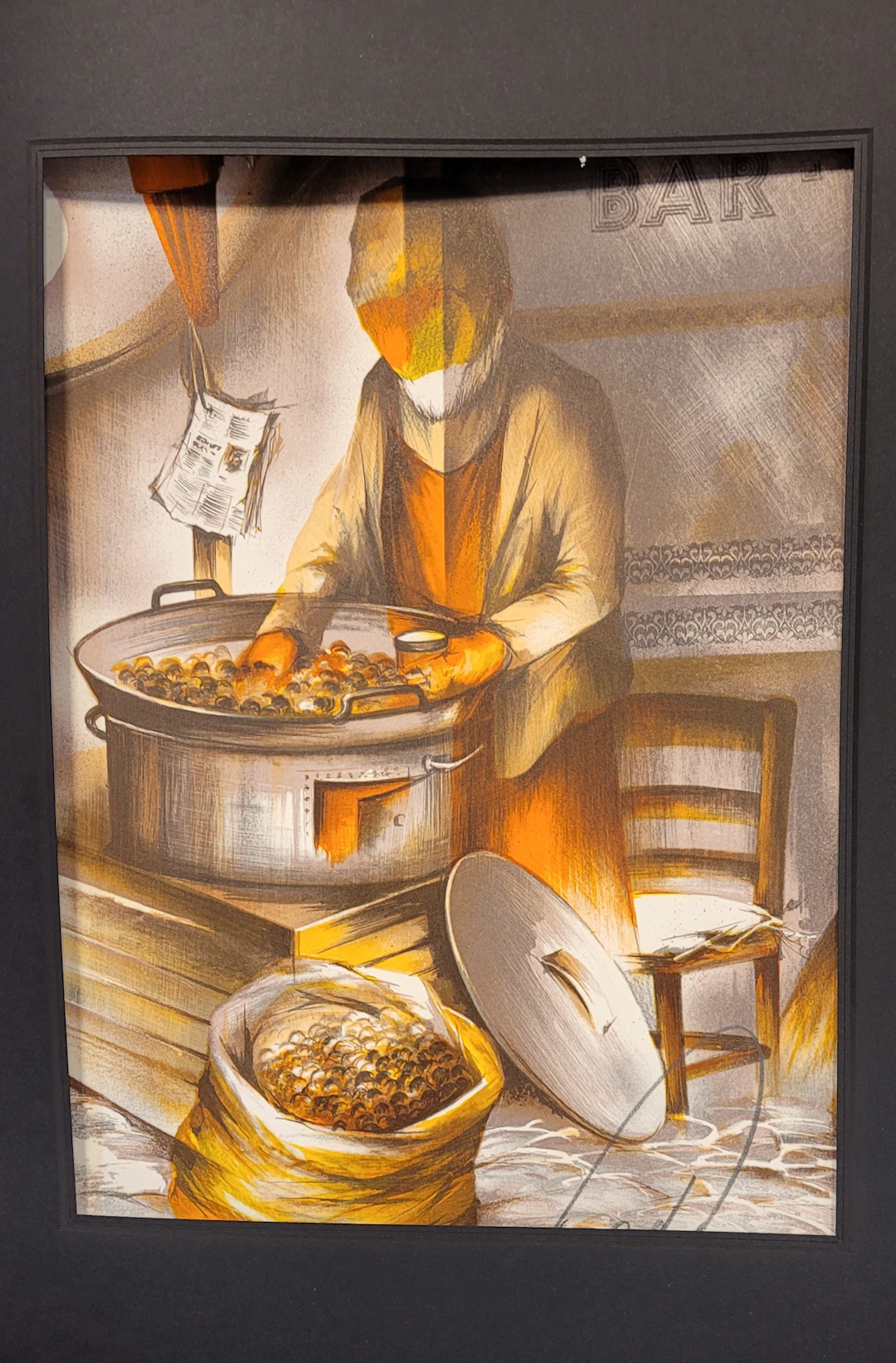 Raymond POULET - Les Vieux Métiers - Le Marchand de Marrons, 1975