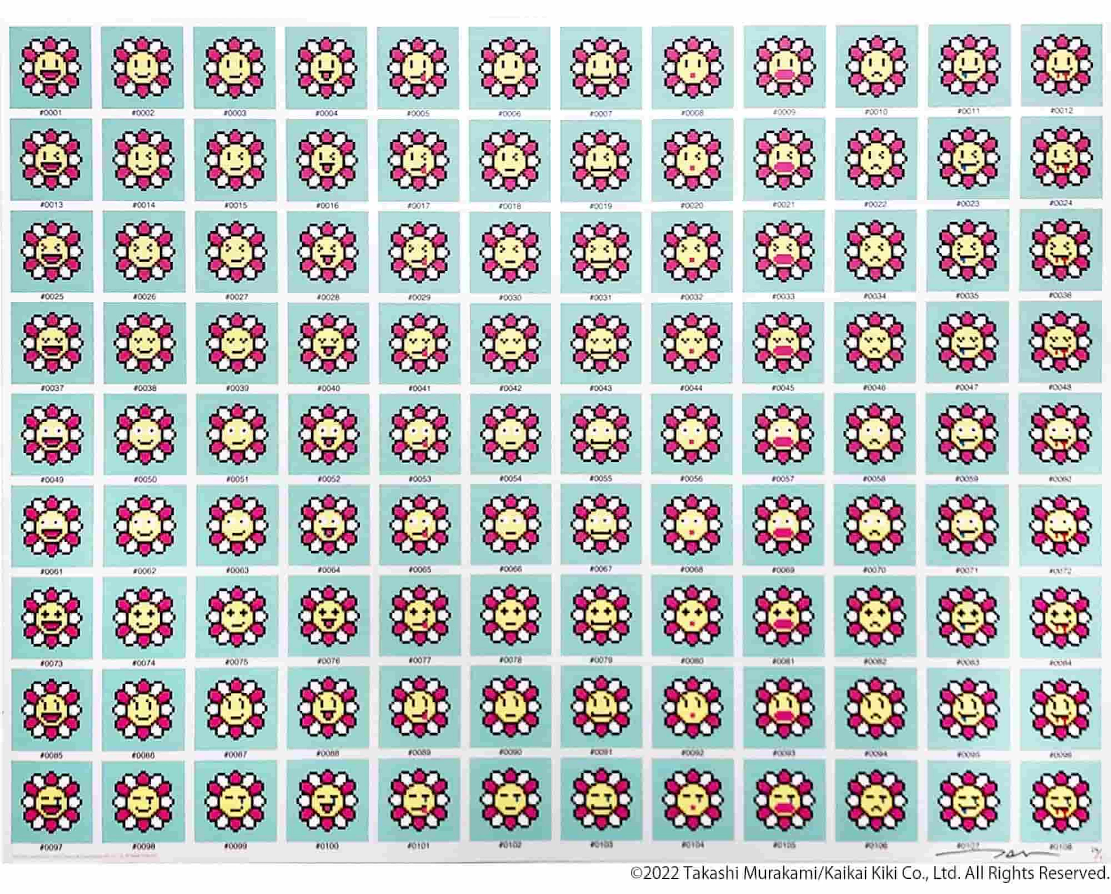 Takashi Murakami - 108 Earthly Temptations, 2022 - Sérigraphie
