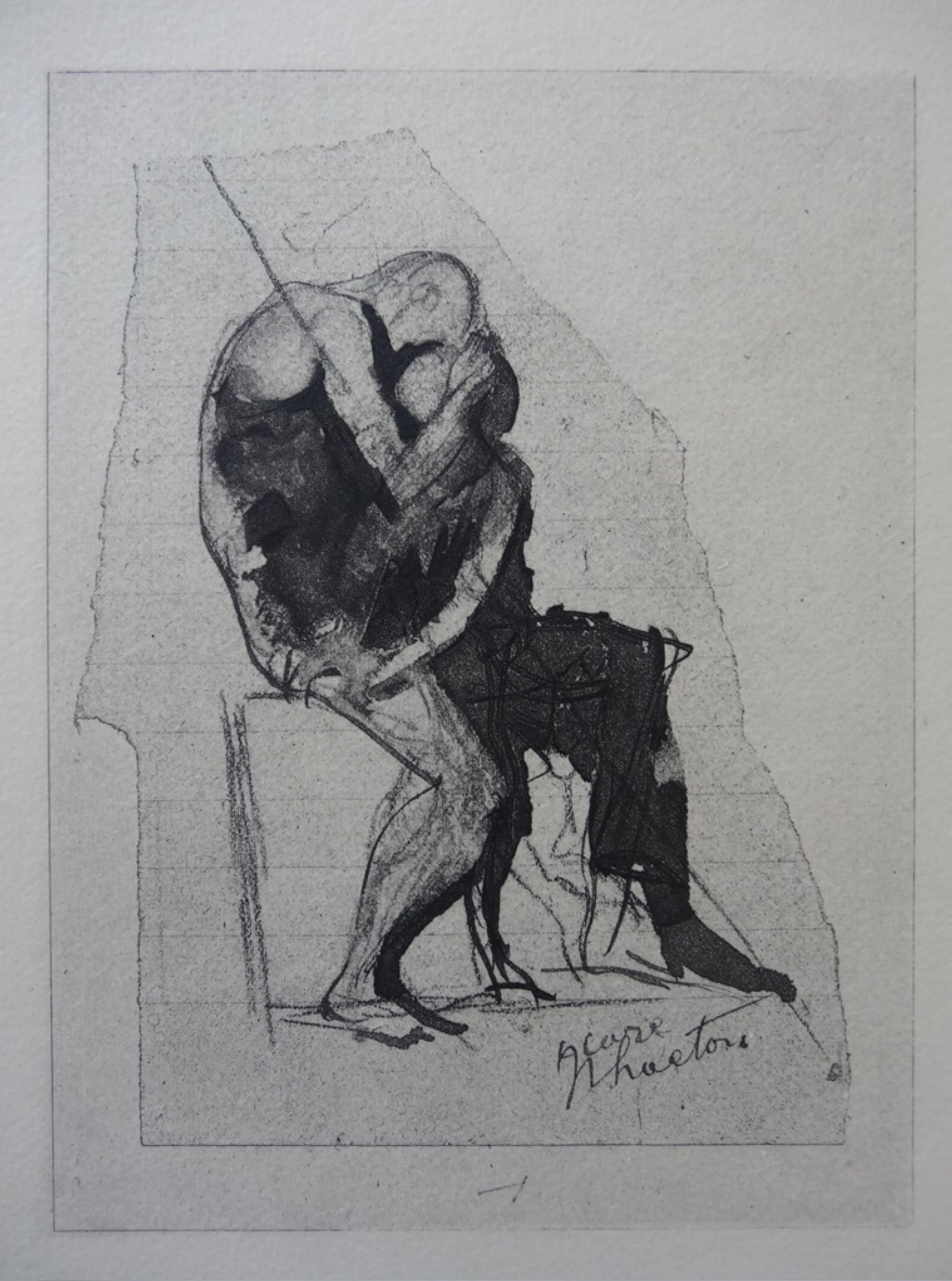 Auguste RODIN : Le baiser, Gravure
