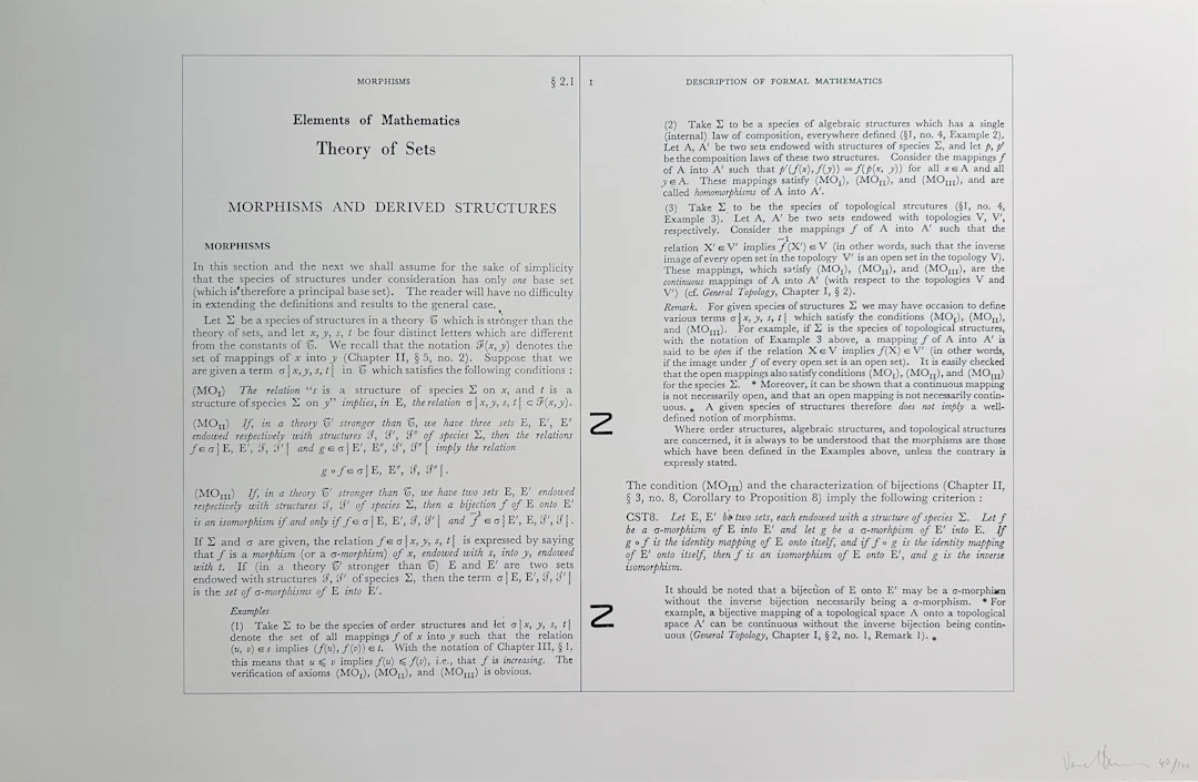 Bernar VENET - Theory of Sets, Morphisms and derived Structures, 1969