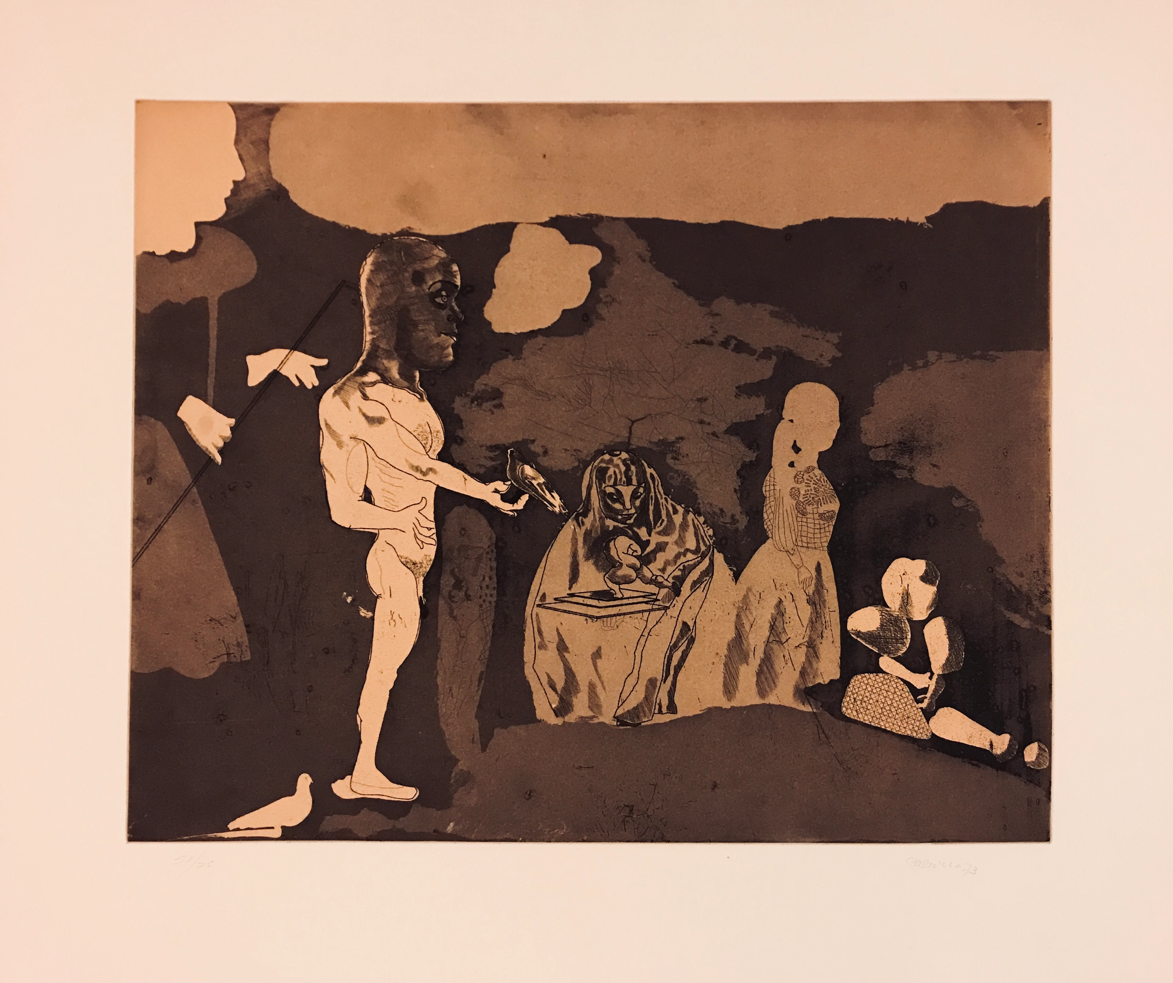Jorge CASTILLO - Ca 1, 1973 - Gravure signée au crayon