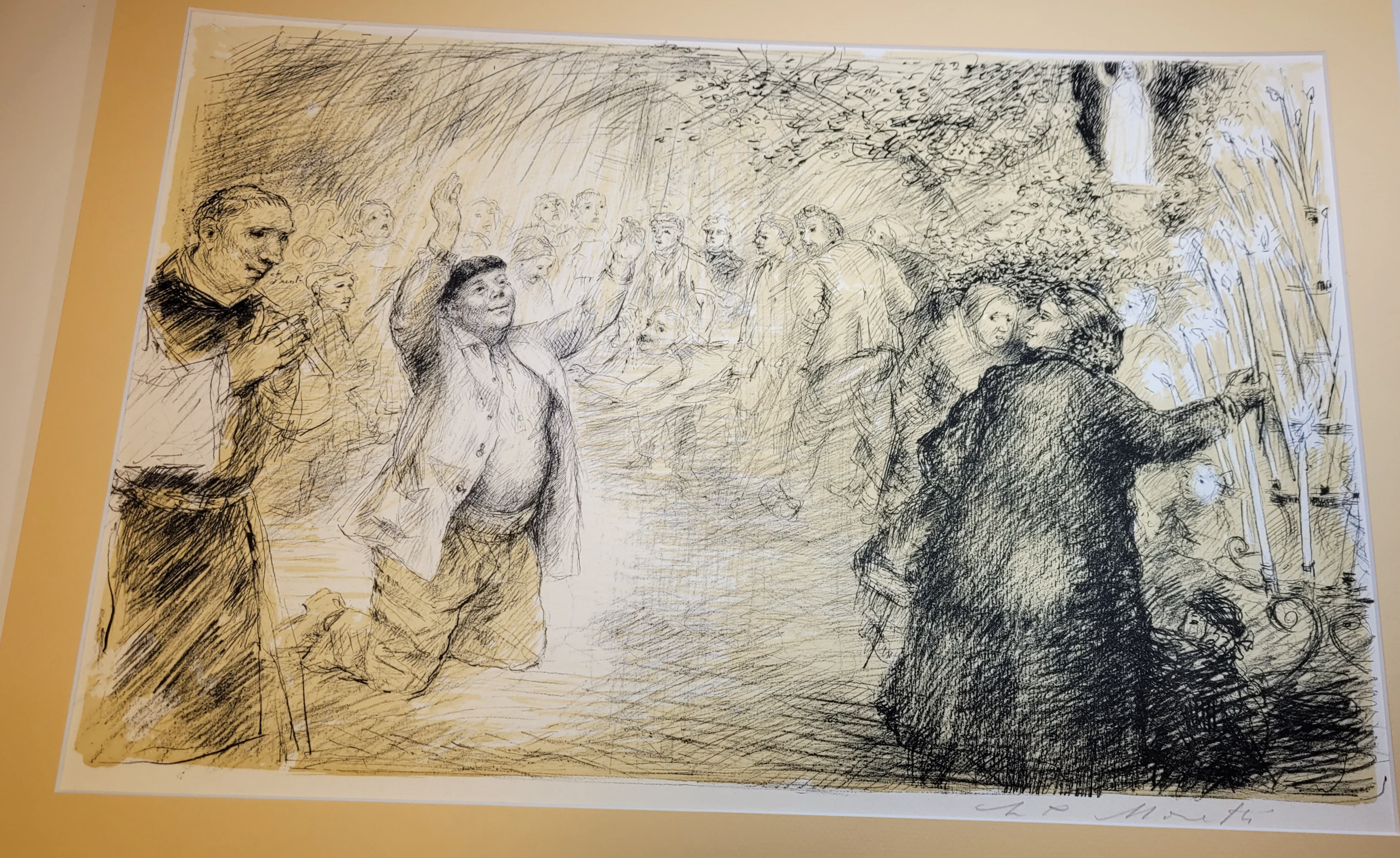 Lucien-Philippe MORETTI - Le Braconnier de Dieu 4, 1975 - Lithographie