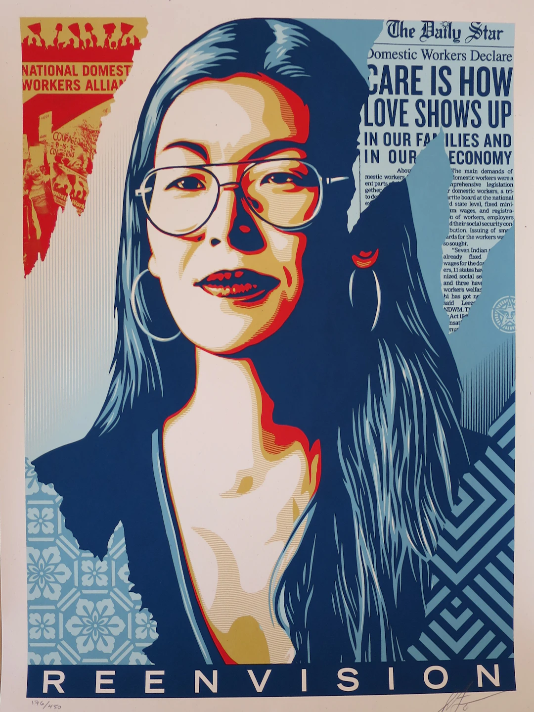 Shepard FAIREY (Obey) - Reenvision, 2021 - Sérigraphie signée au crayon