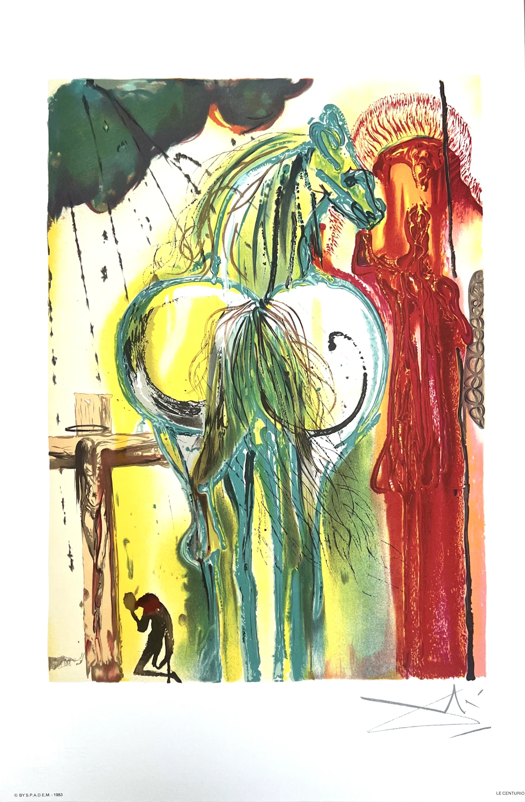 Salvador Dali - Le centurion, 1983 - Lithographie signée