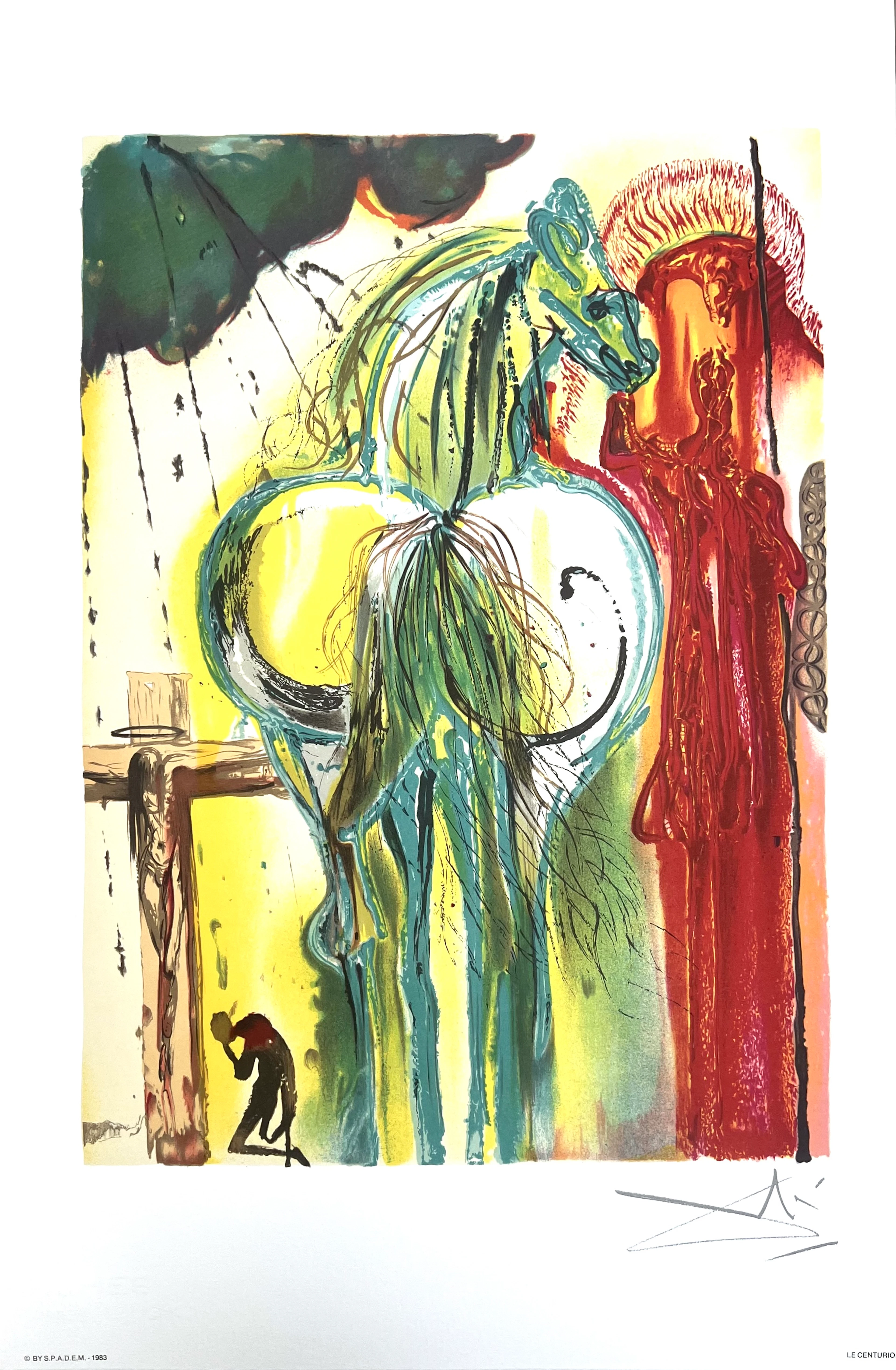 Salvador Dali - Le centurion, 1983 - Lithographie signée