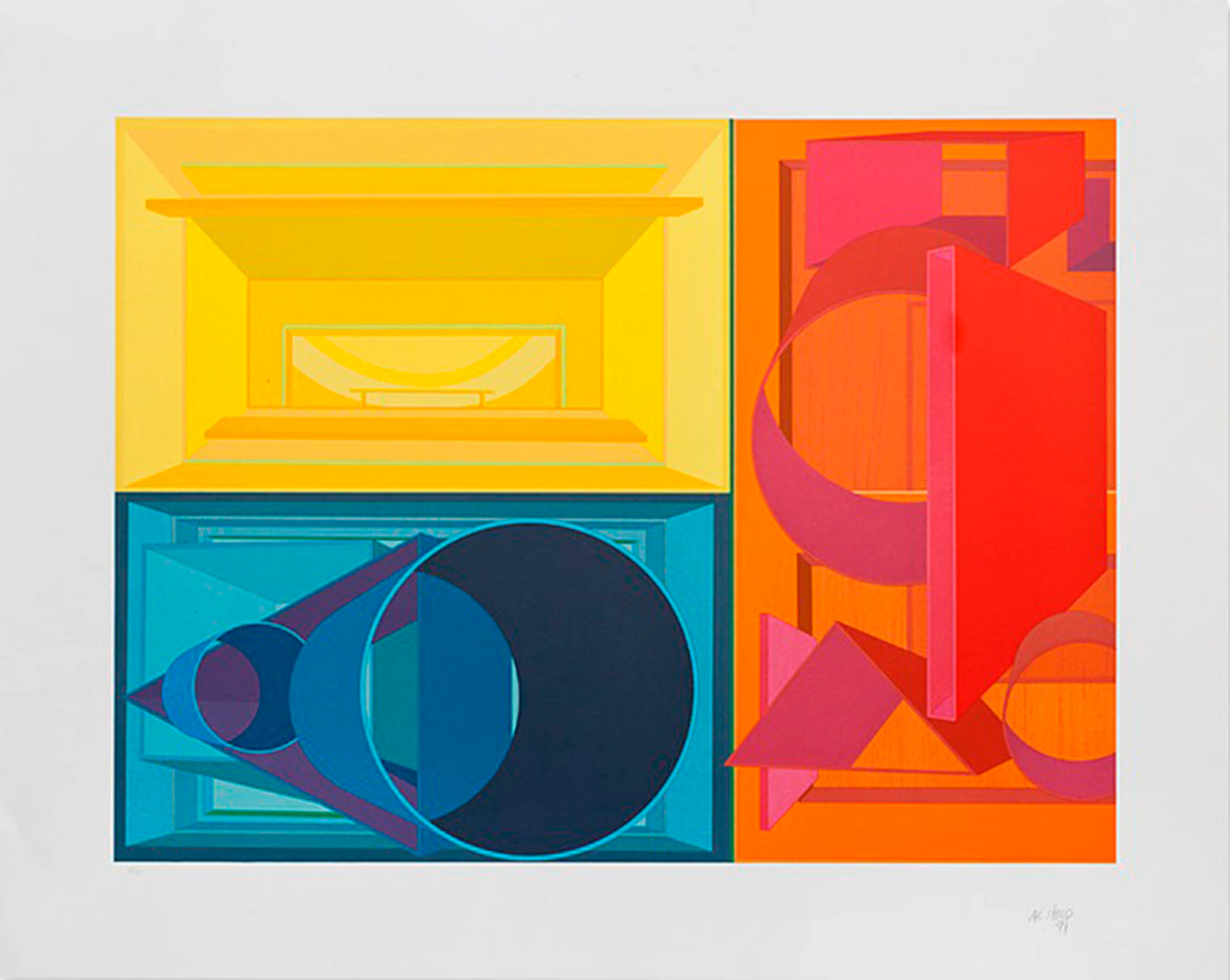 Al Held (1928-2005) - Jewel of Dalmatia, 1991, Lithographie