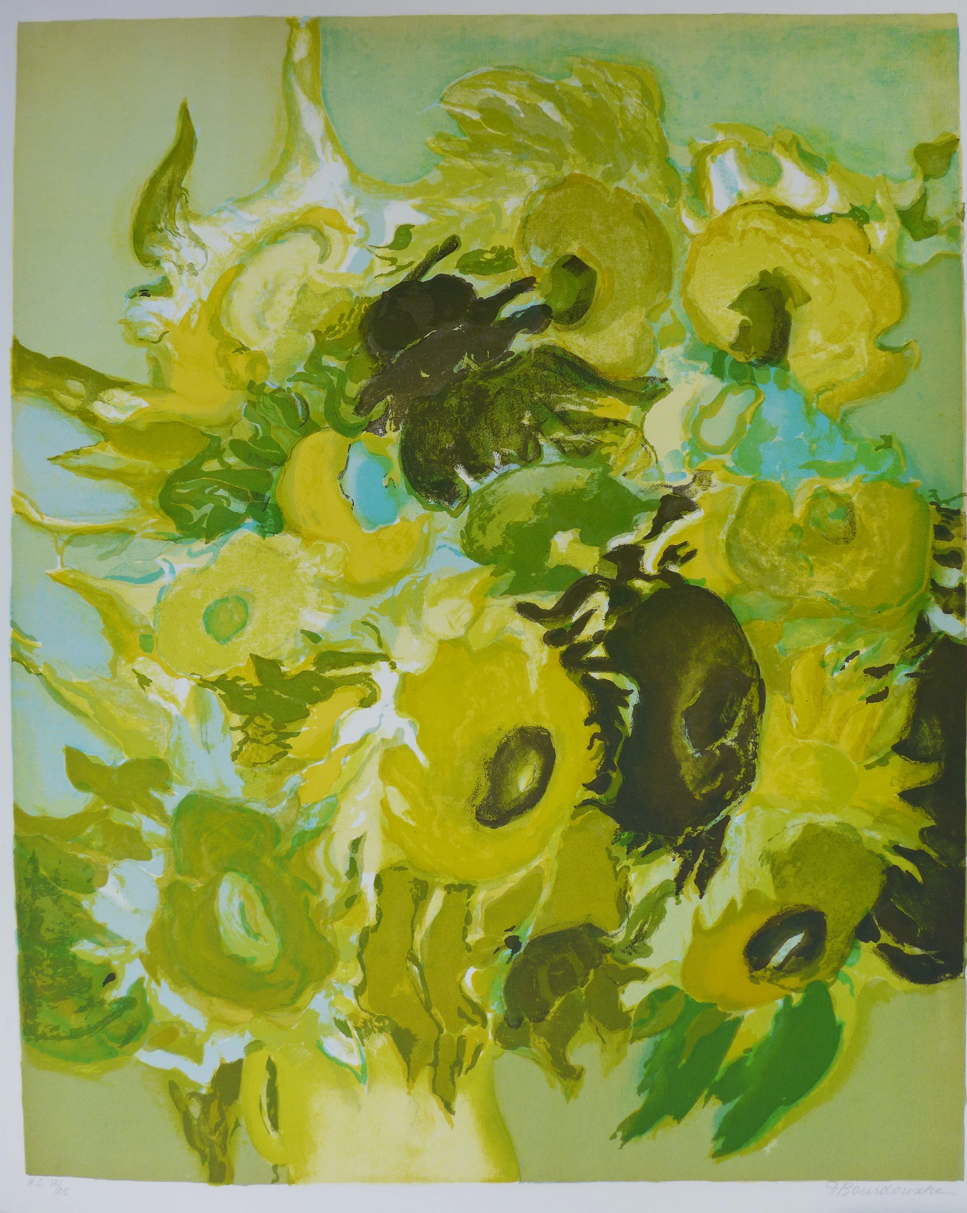 Denise BOURDOUXHE - Sans titre 3, lithographie originale signée et justifiée