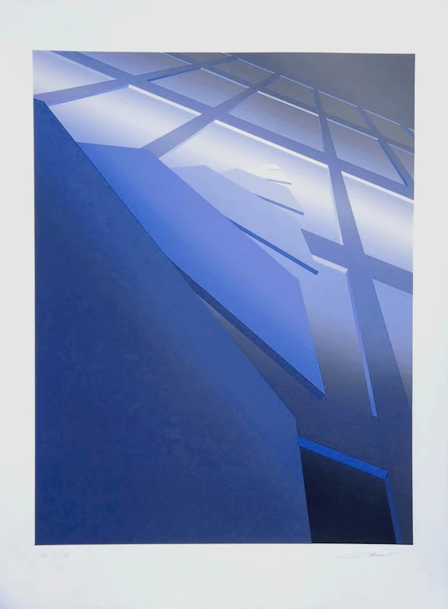 Jean ALLEMAND : Espace Temps- Lithographie originale signée et numérotée