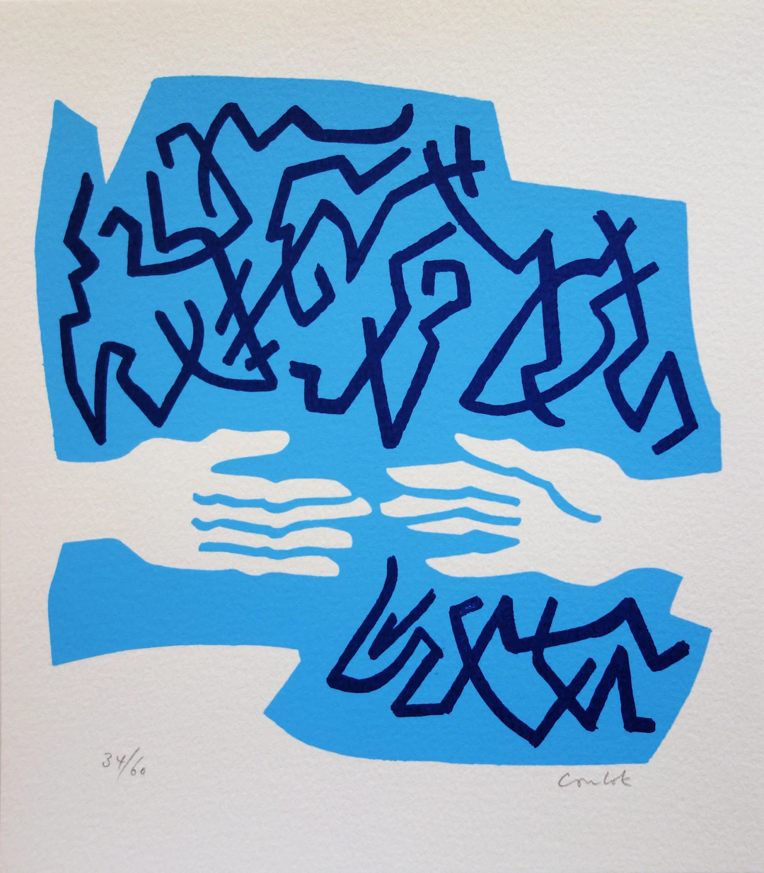Jean COULOT : Amitié, Sérigraphie originale signée