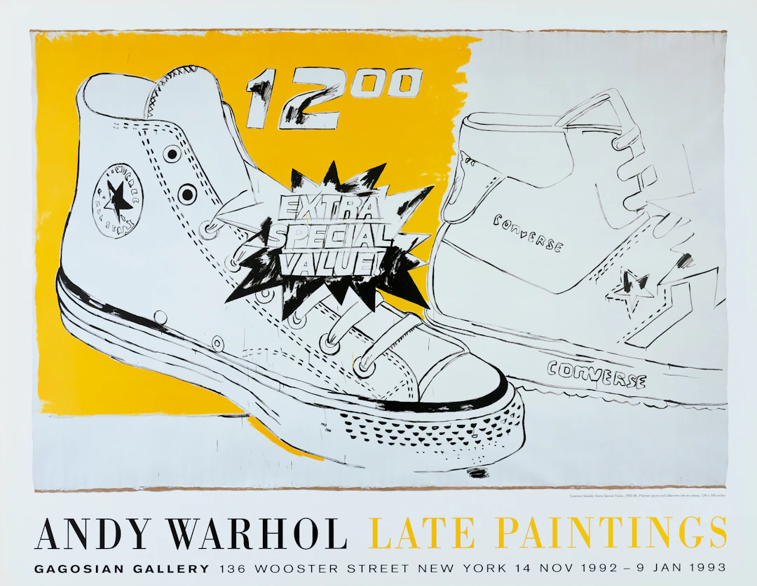 Andy WARHOL : Converse - Affiche originale en couleurs