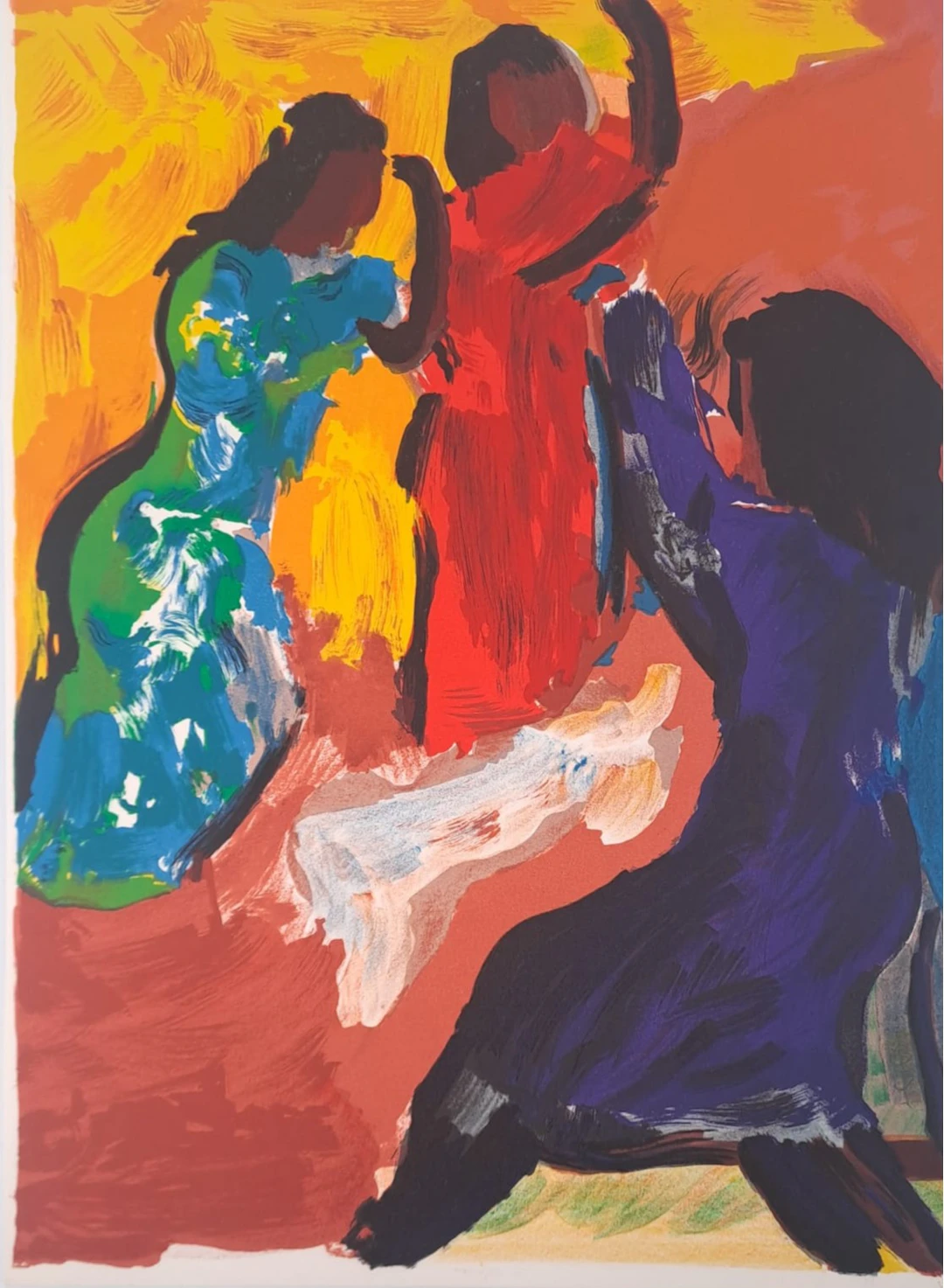 Pierre Ambrogiani - La danse des femmes - Lithographie originale