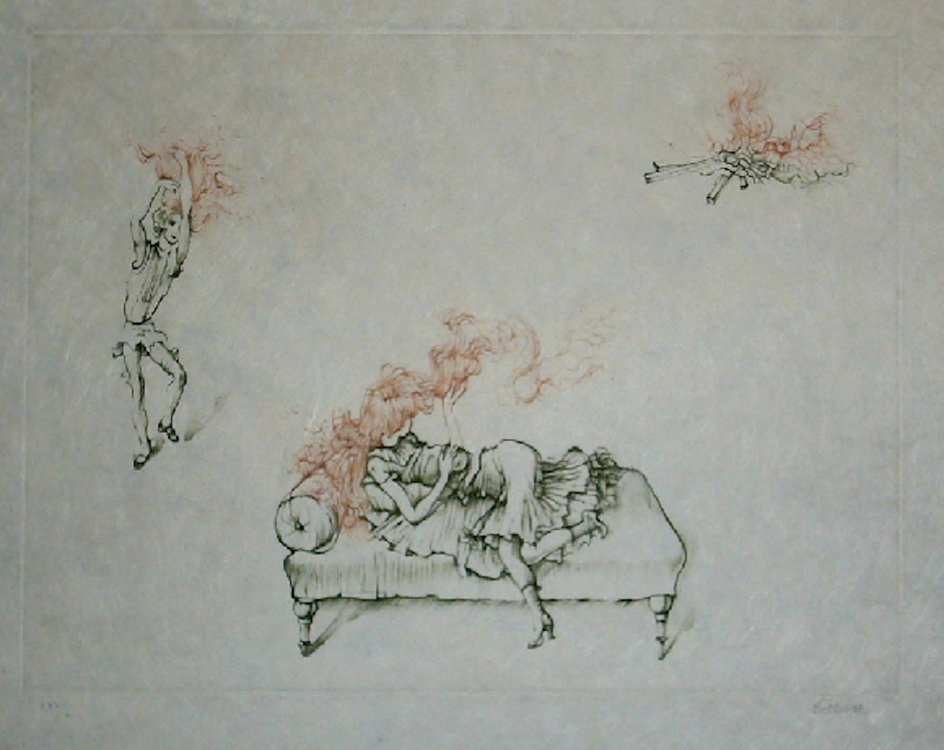 Hans Bellmer - Oeillades ciselées 12, 1972, Eau-forte signée