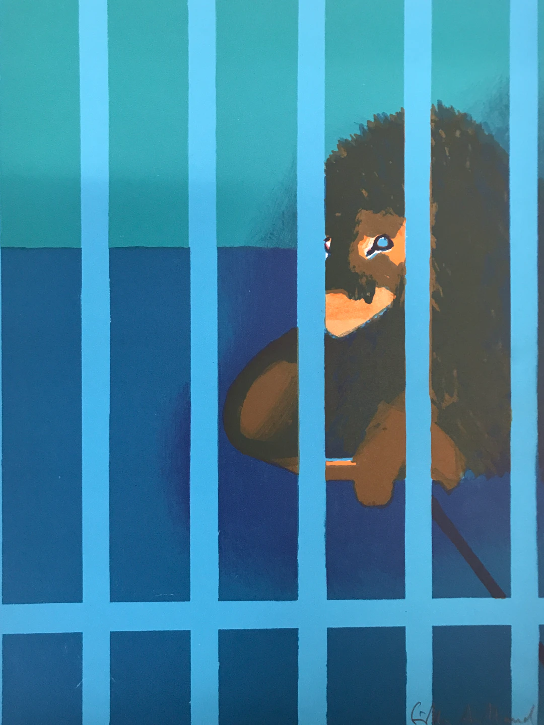 Gilles AILLAUD - Le Lion, 1972 - Lithographie signée au crayon