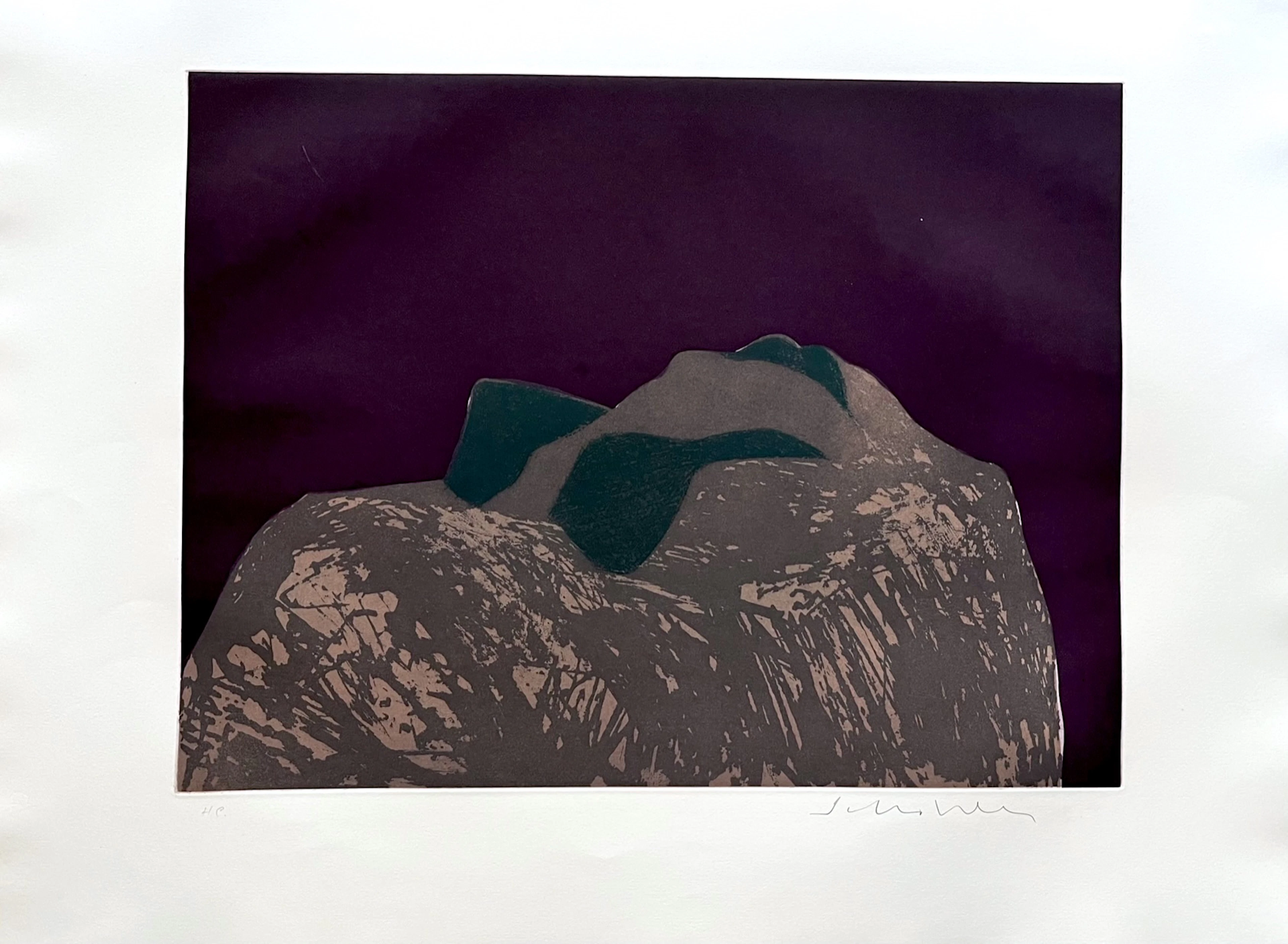 Fritz William SCHOLDER - Lovers, 1982 - Gravure signée