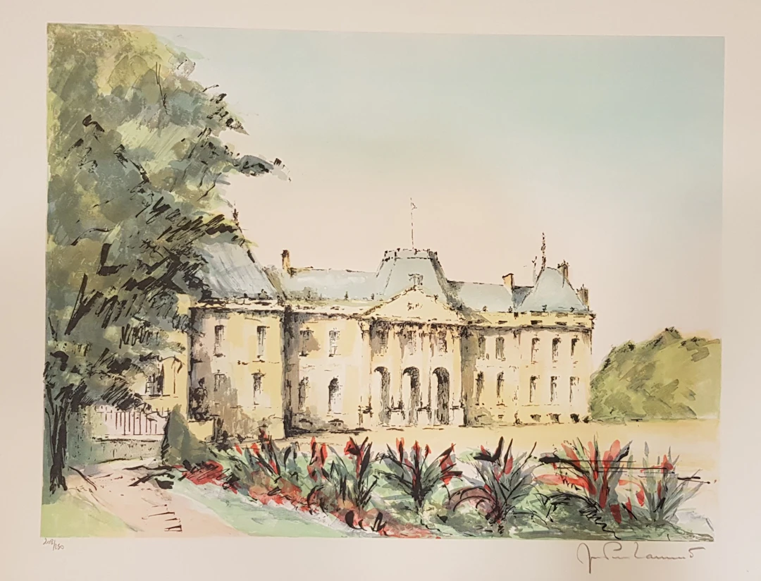 Jean Pierre LAURENT - L’Orangerie à Strasbourg, 1980 - Lithographie