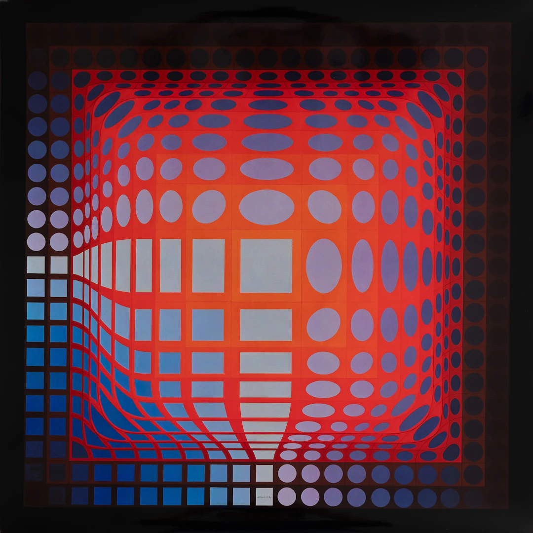 Victor VASARELY : KOSKA-QUEMER - Estampe offset
