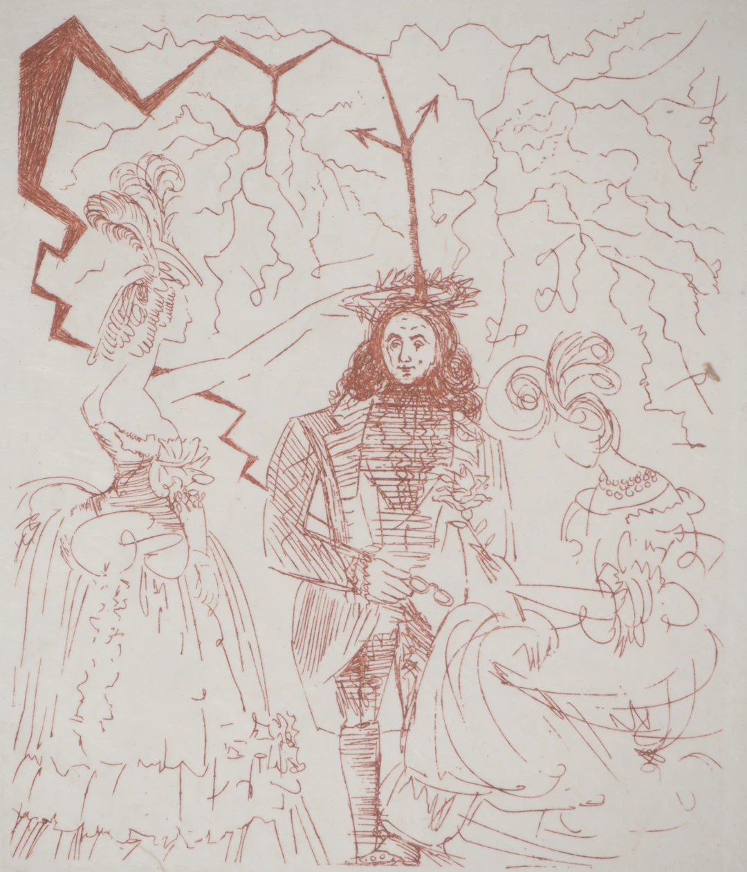 Salvador DALI : Benjamin Franklin - Gravure originale signée
