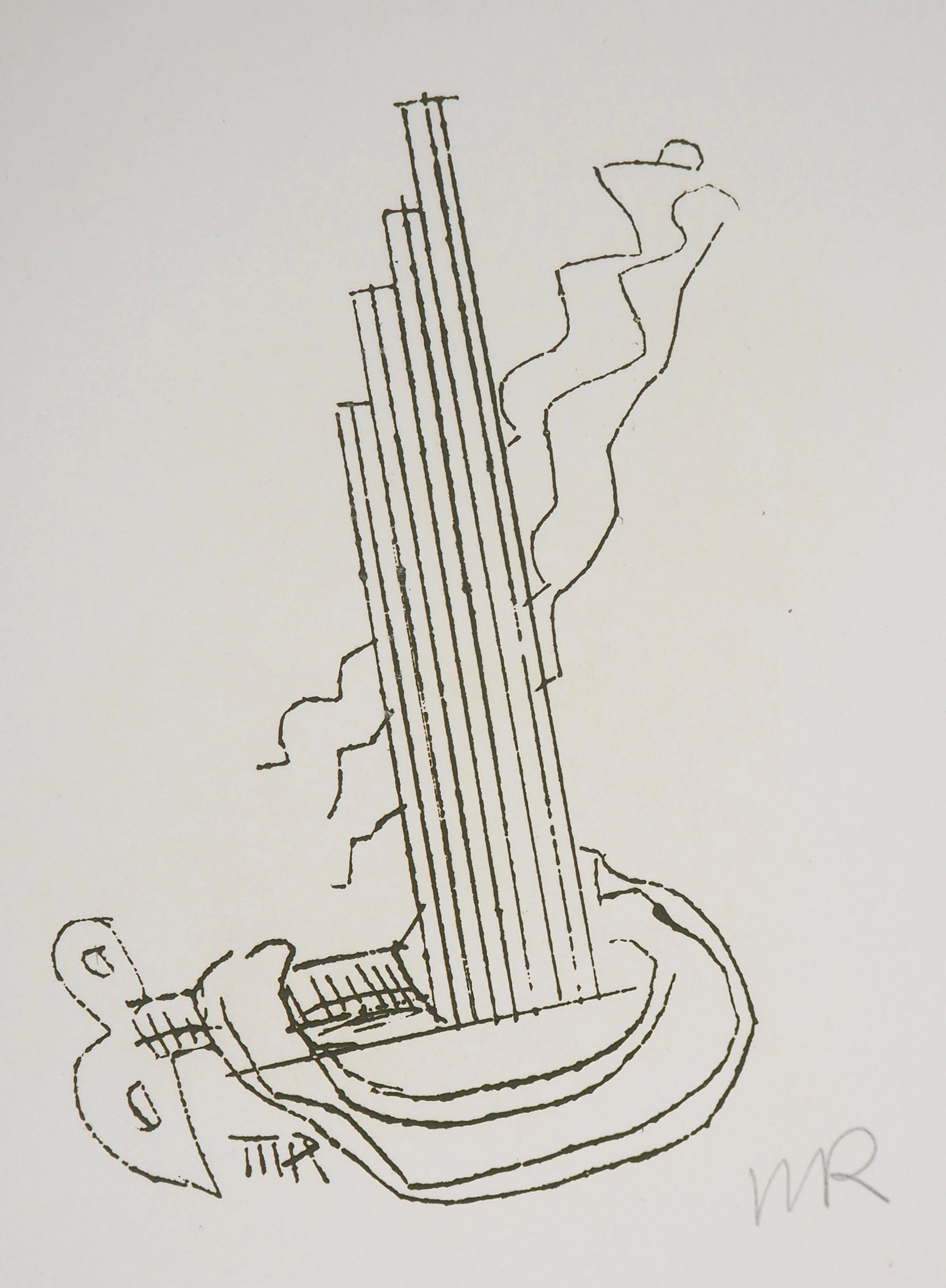 Man RAY : Machine surréaliste, Fausta, 1969 - Gravure originale signée au cayon