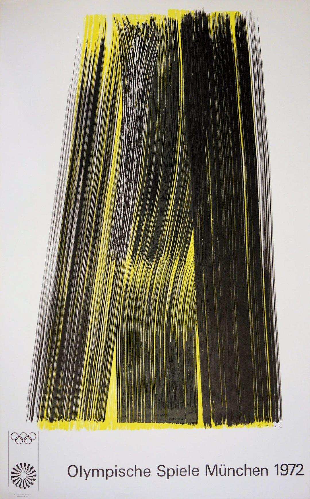 Hans HARTUNG - Composition 1972 - Affiche lithographique signée