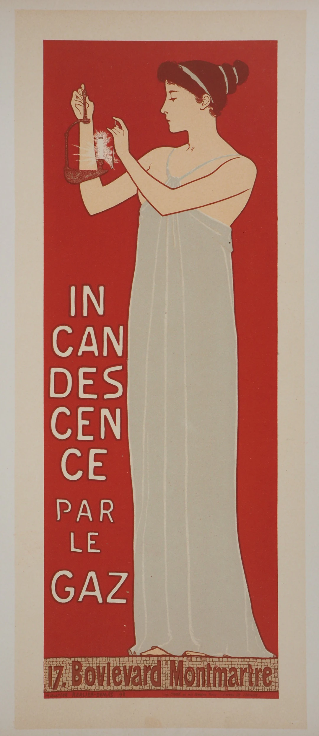 Maurice RÉALIER-DUMAS : Déesse de la lumière, 1895 - Lithographie