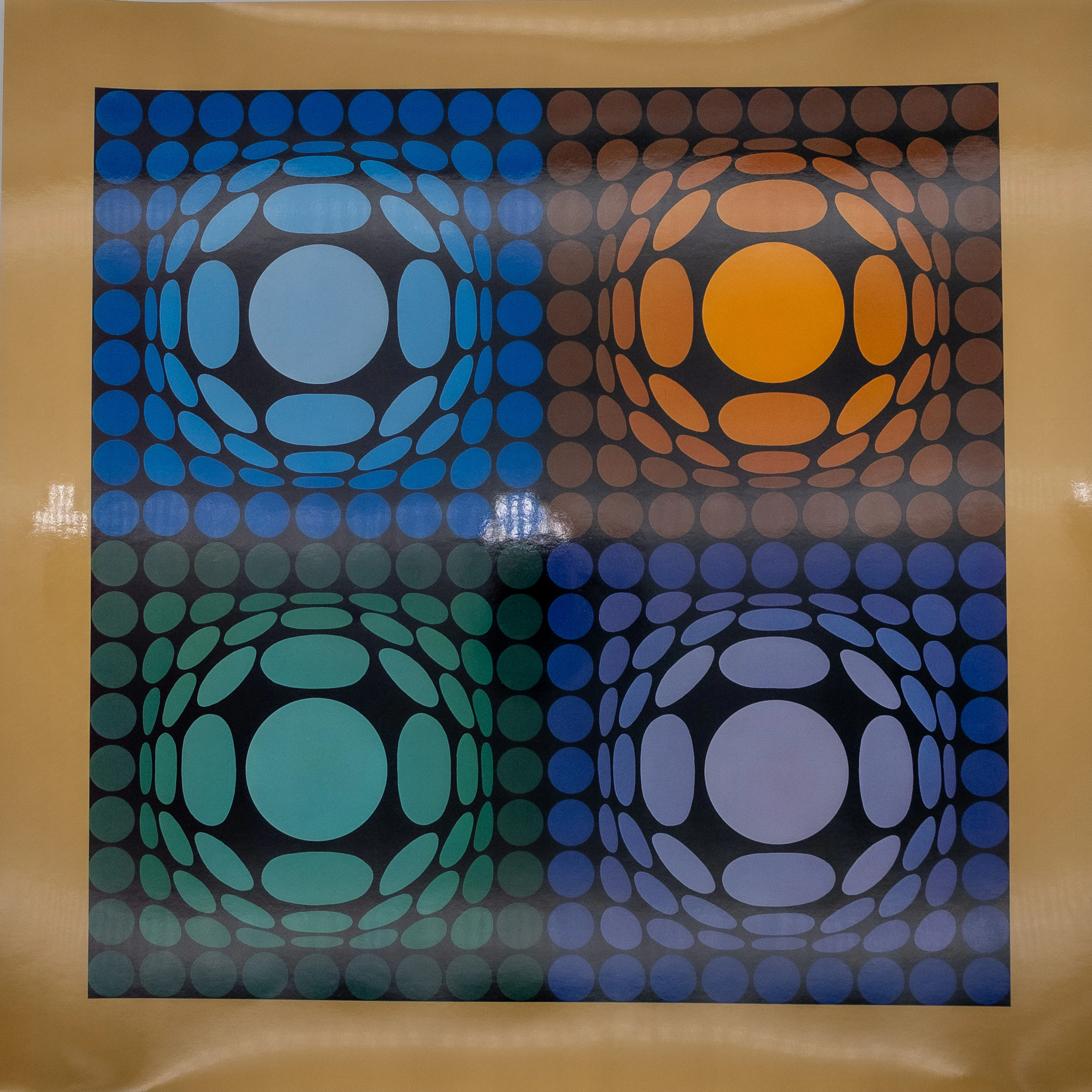 Victor VASARELY : VEGA BI ARCT - Estampe offset