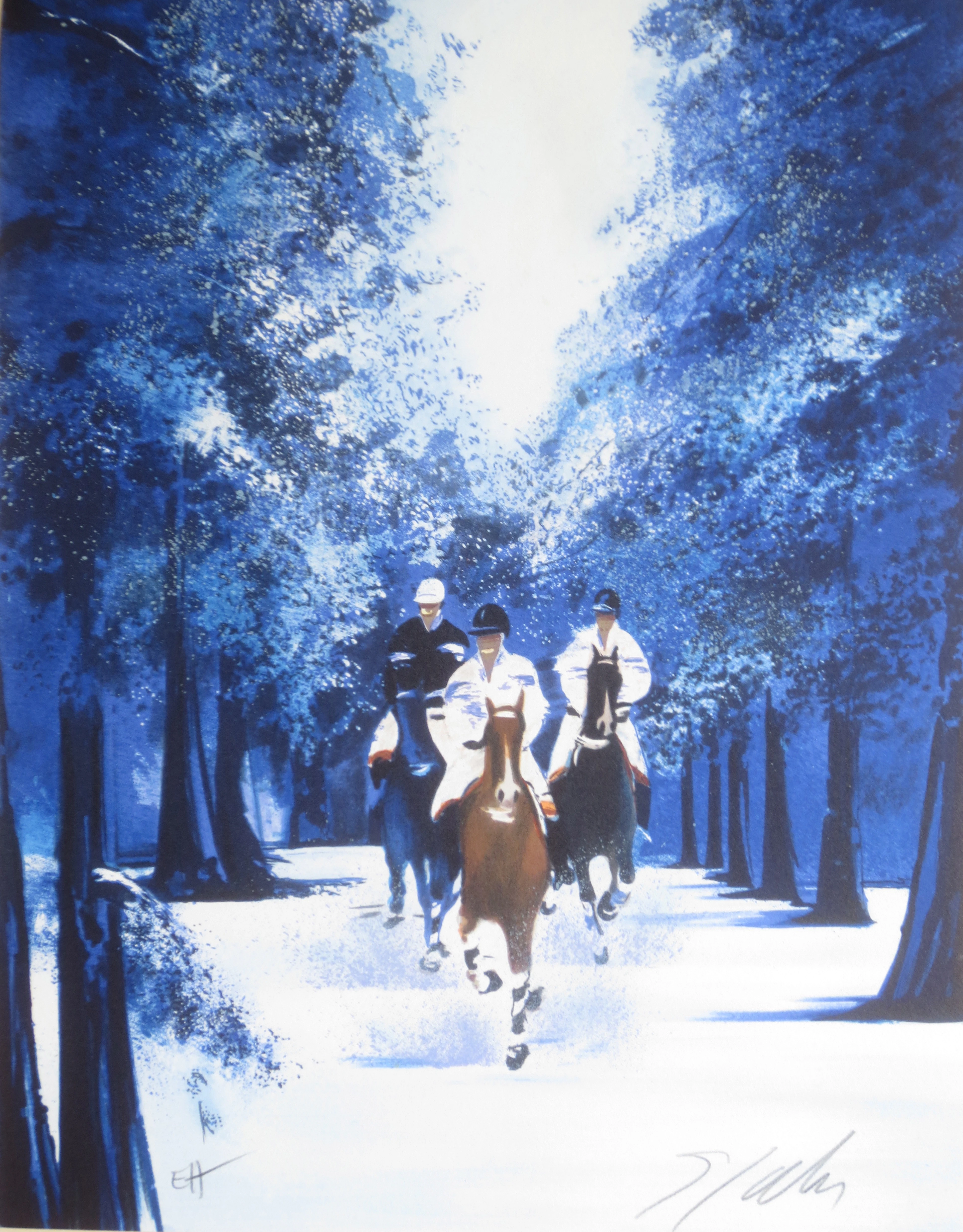 Victor SPAHN - L’hiver - Lithographie signée au crayon