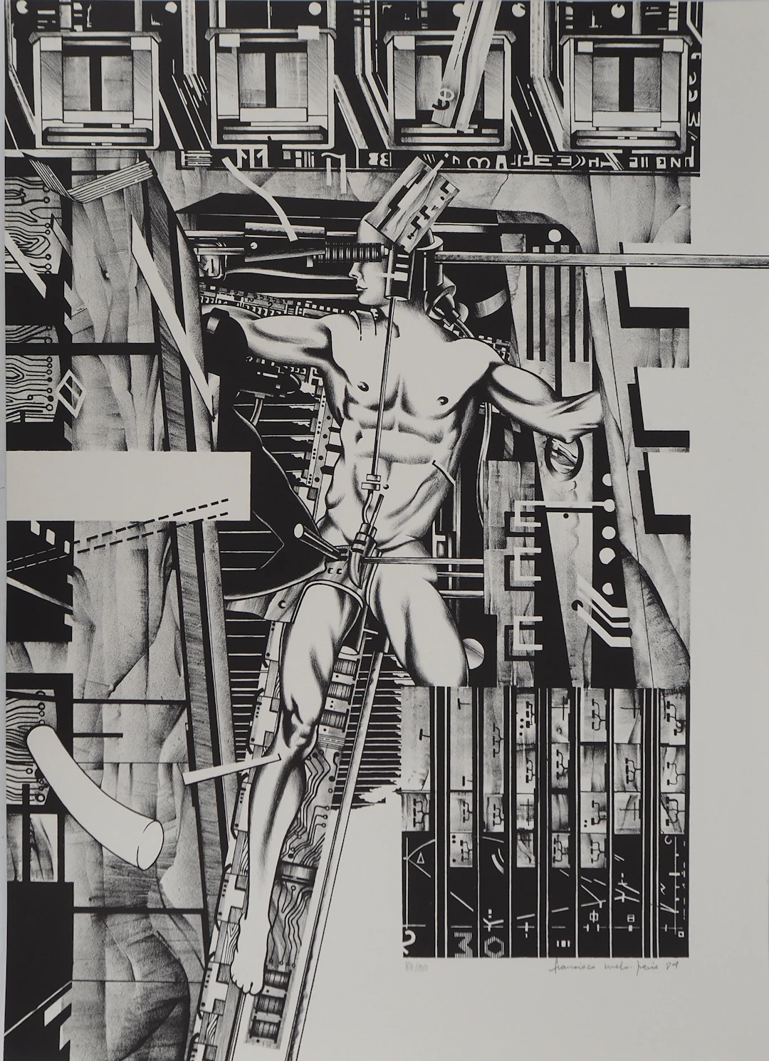 Francisco MELO : Metropolis - Lithographie originale signée