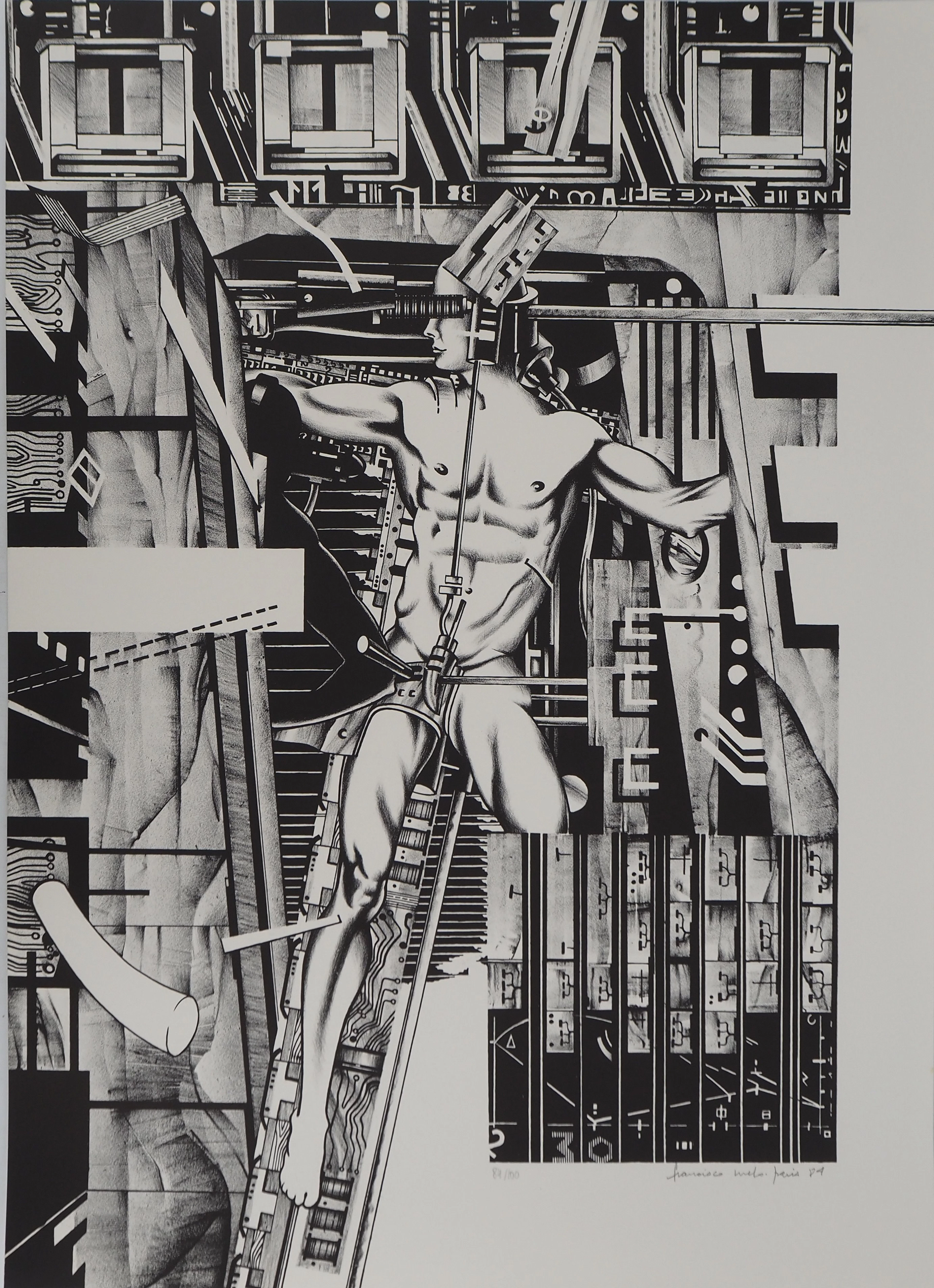Francisco MELO : Metropolis - Lithographie originale signée