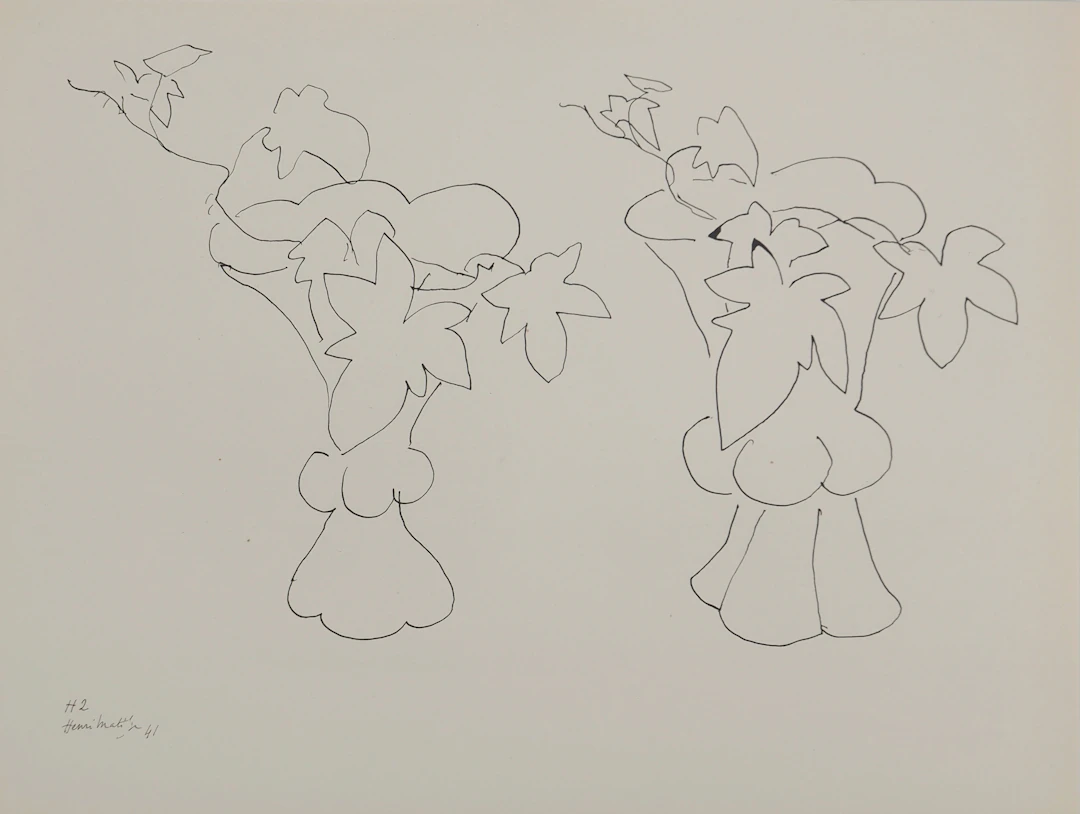 Henri MATISSE : Bouquets de fleurs, Lithographie signée