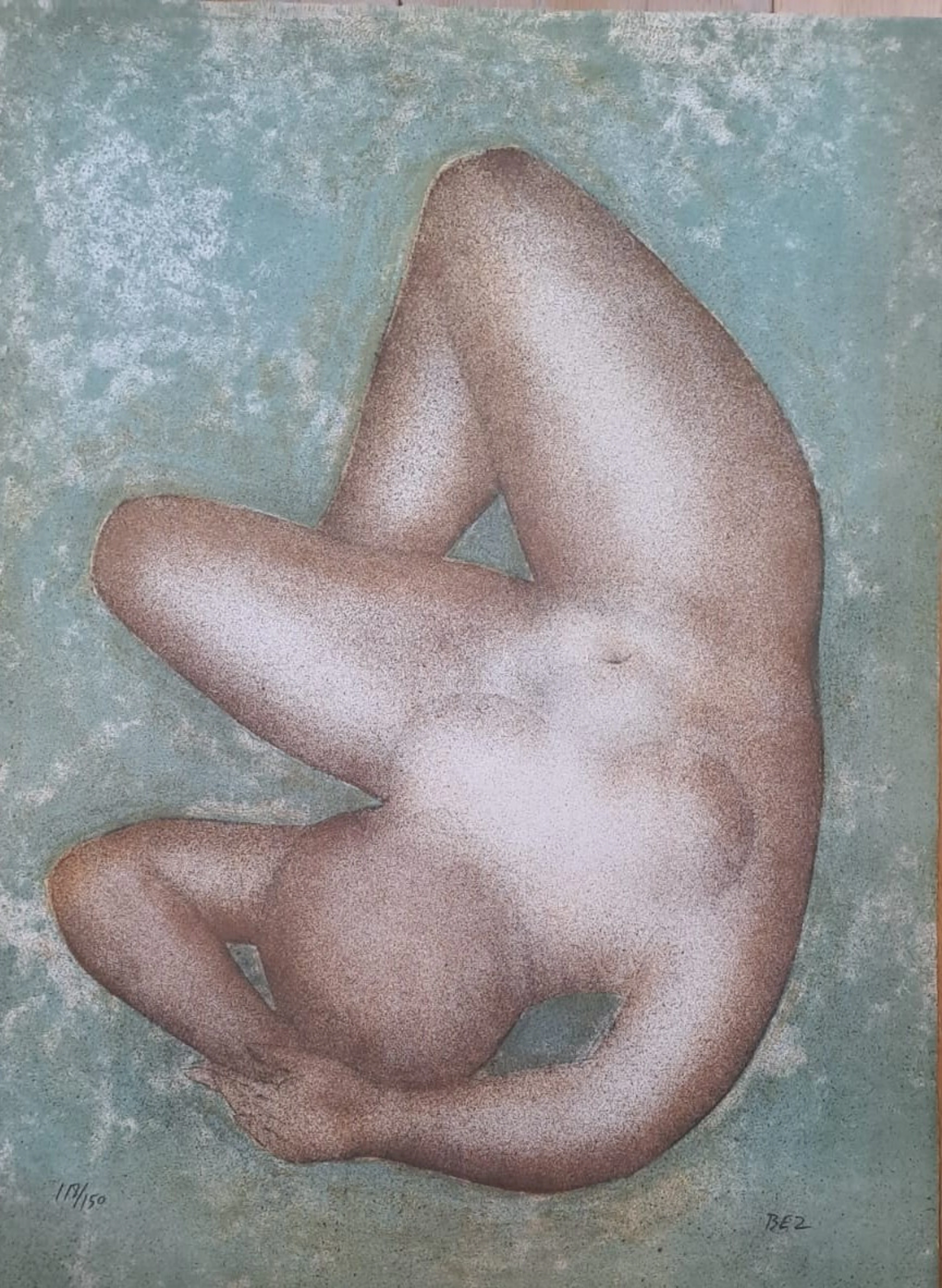 Michel Bez - Femme nue - Lithographie originale signée et numérotée au crayon