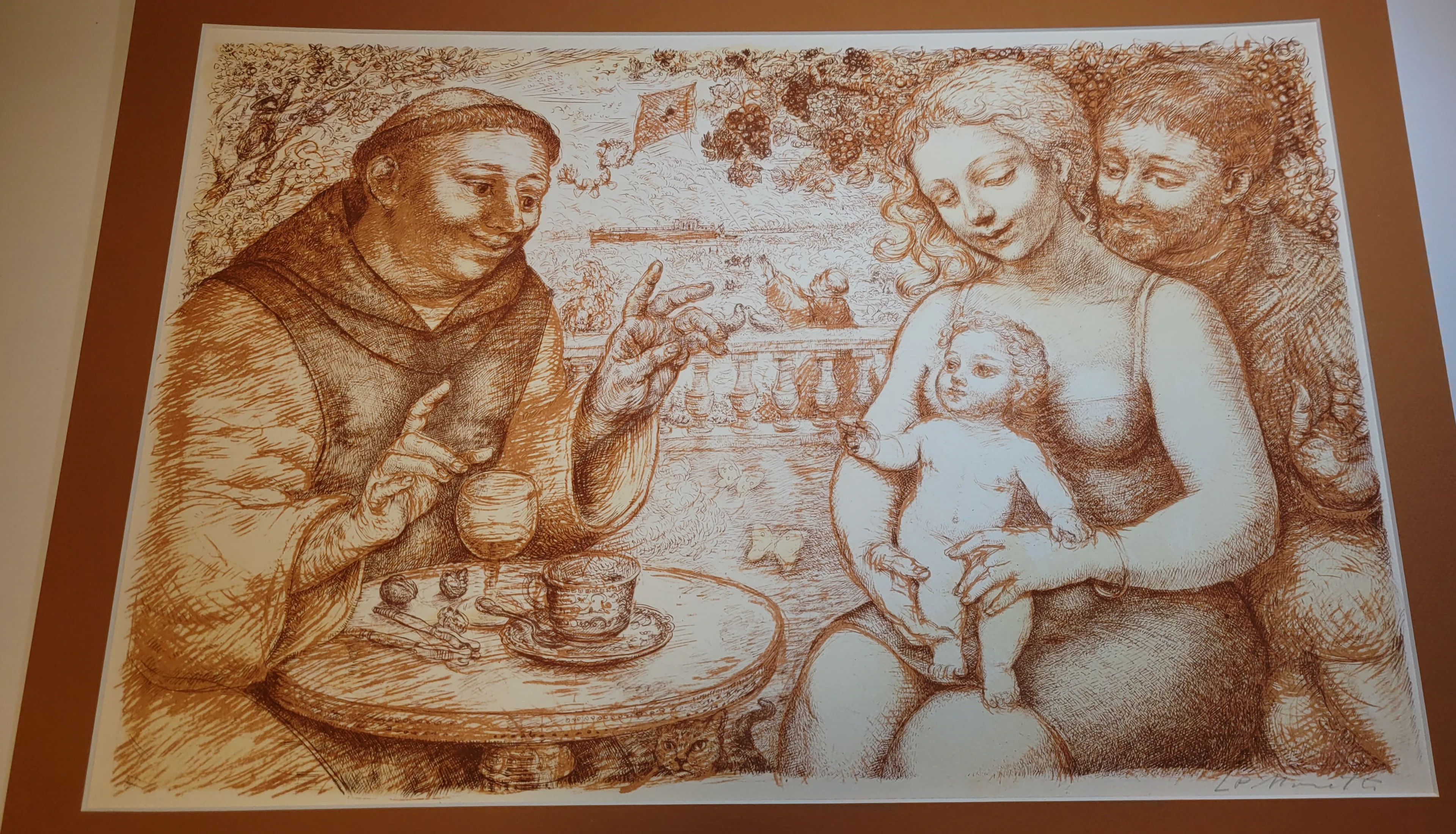 Lucien-Philippe MORETTI - Le Braconnier de Dieu 5, 1975 - Lithographie