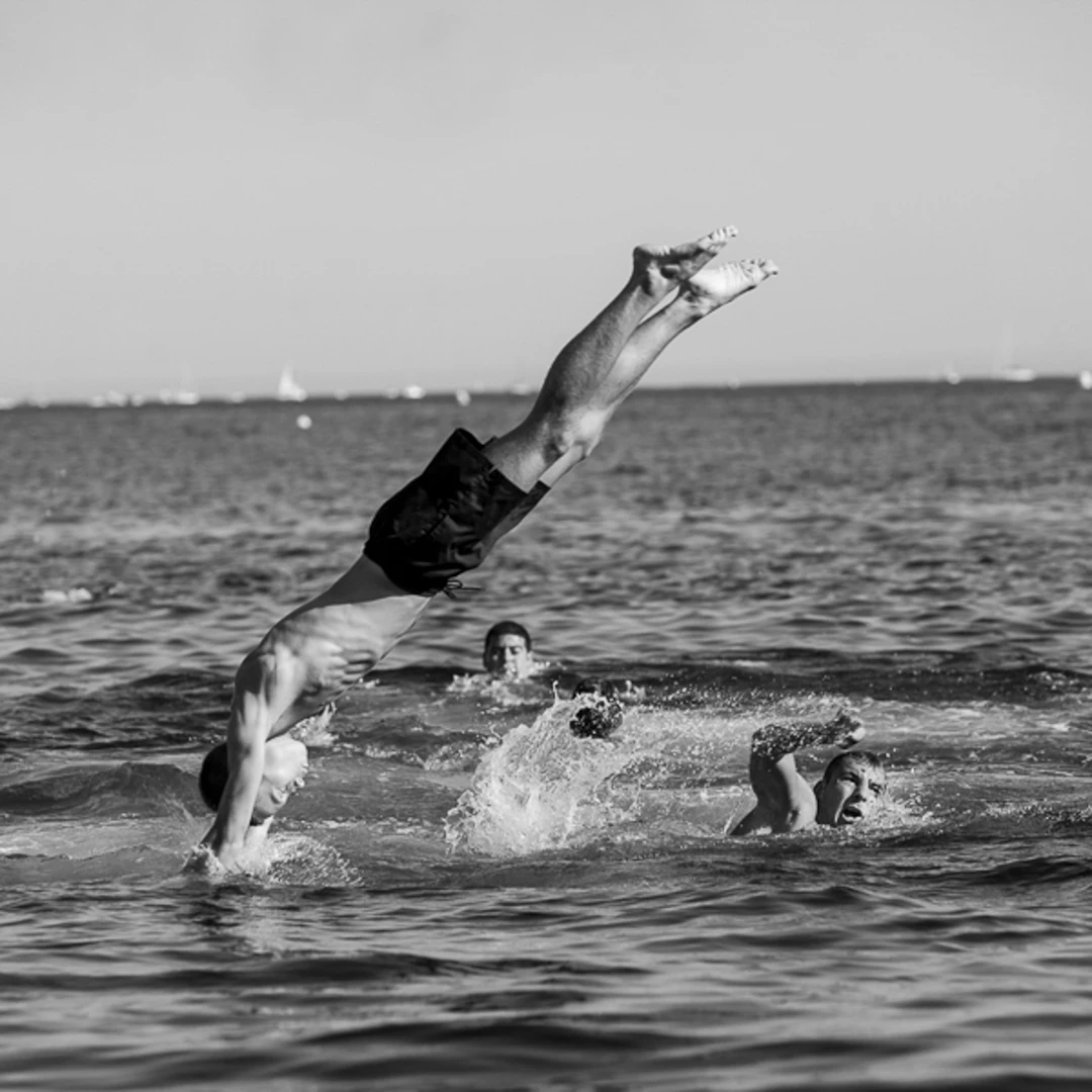 José Nicolas - Toulon 2009, plage du Mourillon - Tirage argentique