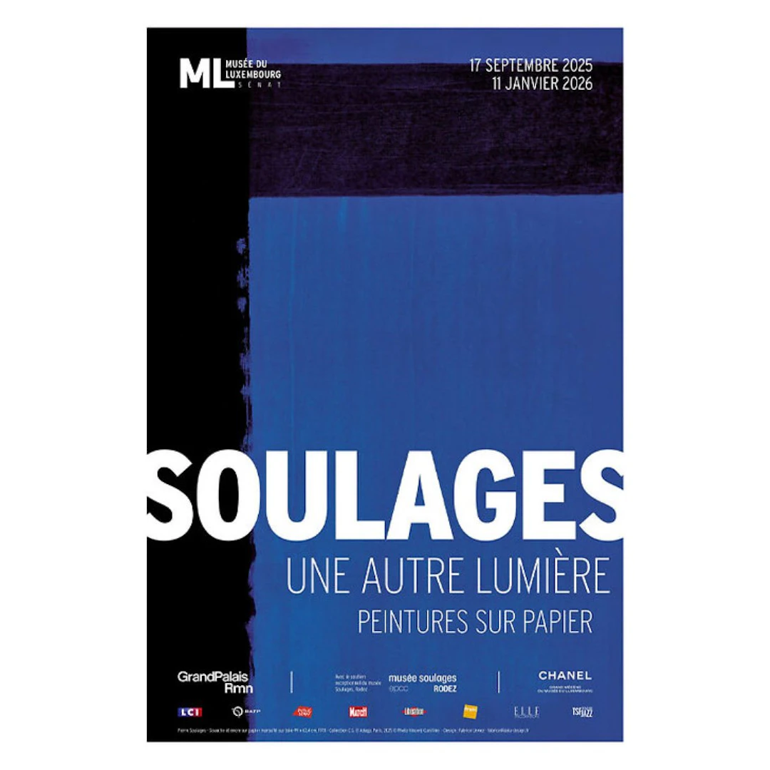 Pierre Soulages : Gouache et encre sur papier, 1978, Affiche originale