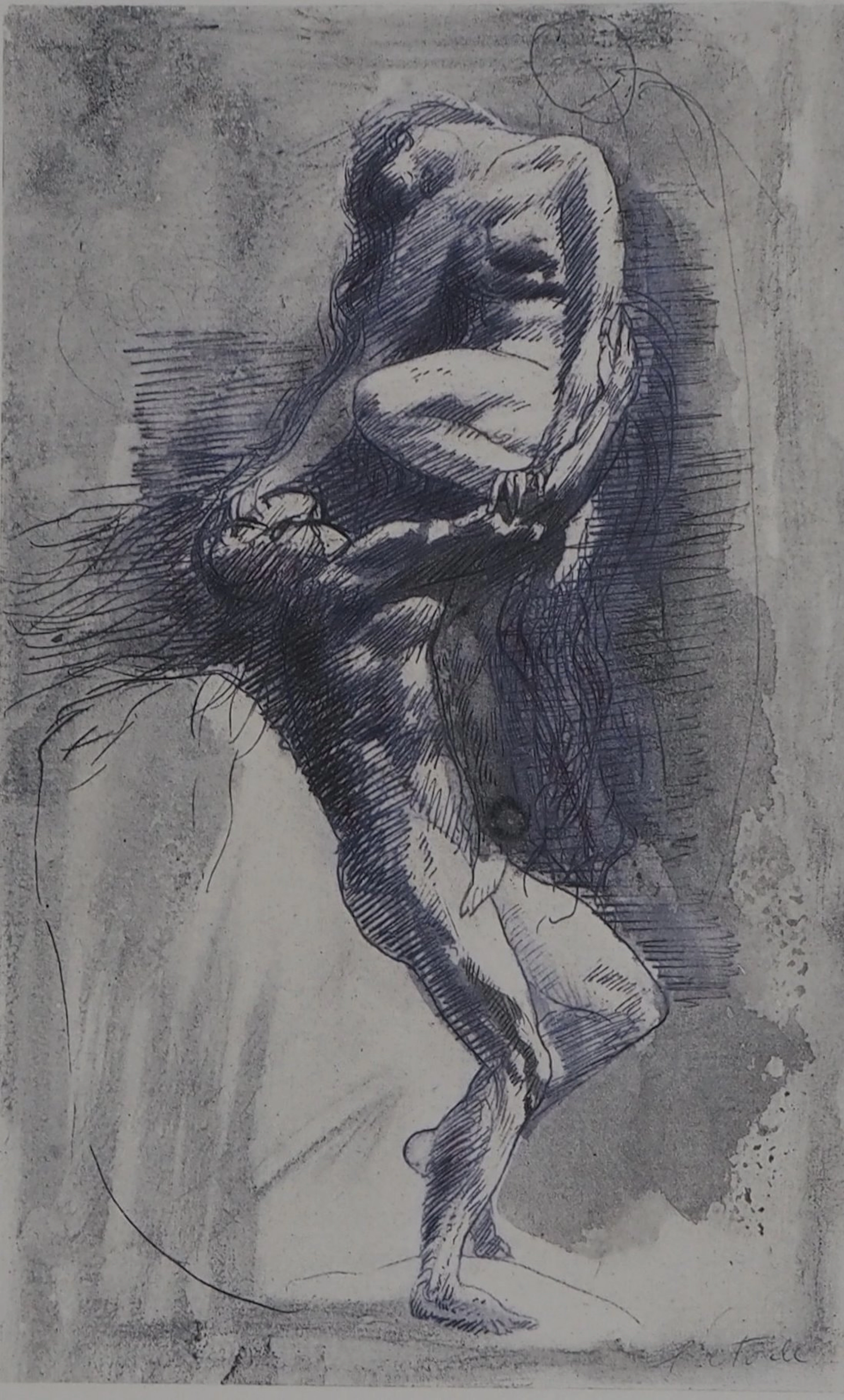 Auguste RODIN : Un couple, Gravure