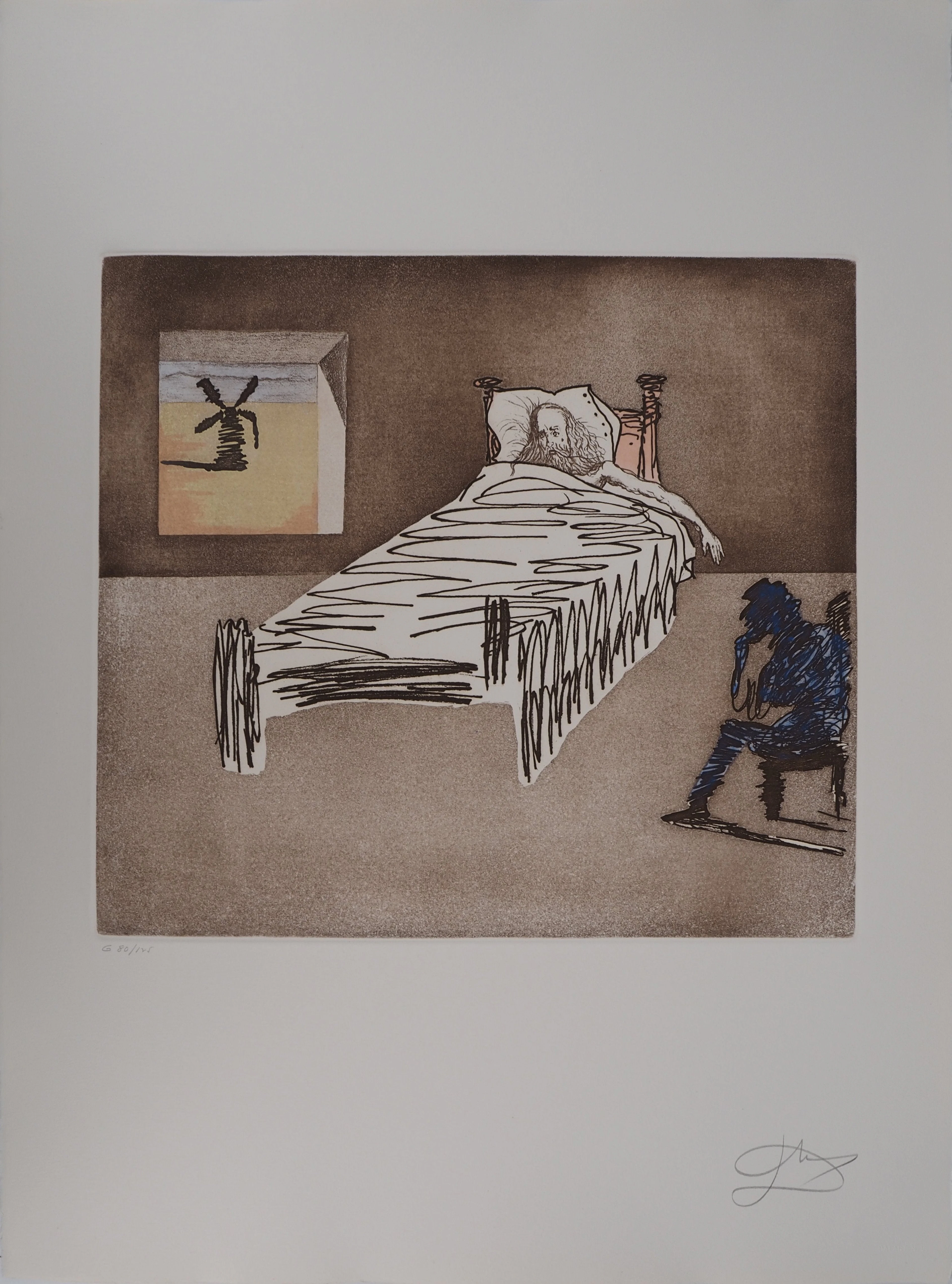 Salvador DALI : Don Quichotte, L’Héritage, Gravure originale signée