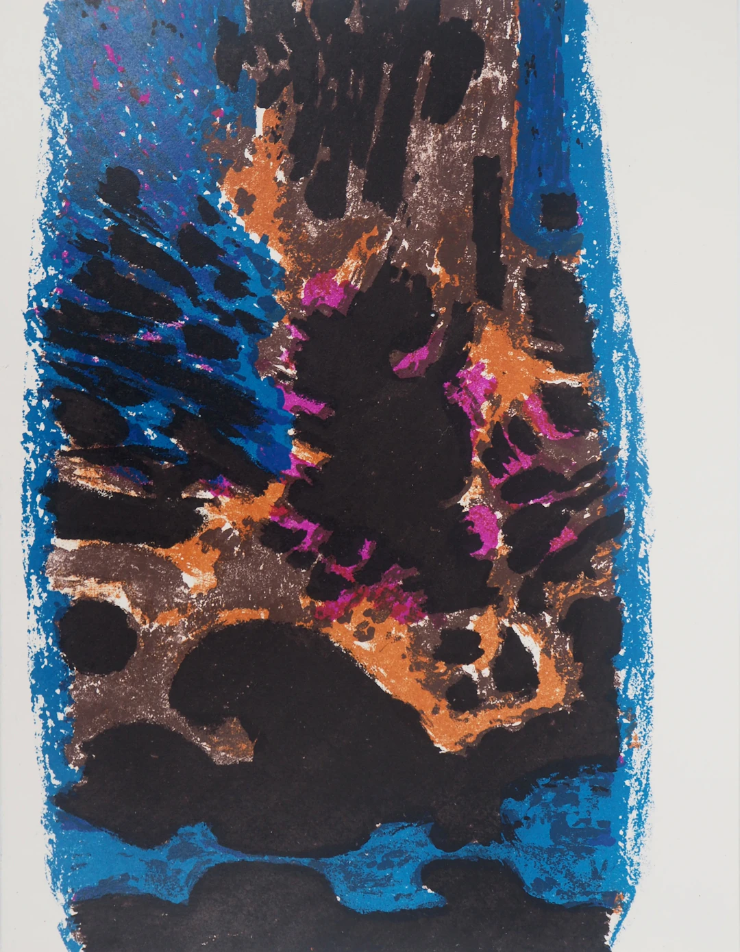 Alfred MANESSIER - Paysage nocturne, 1962 - Lithographie originale