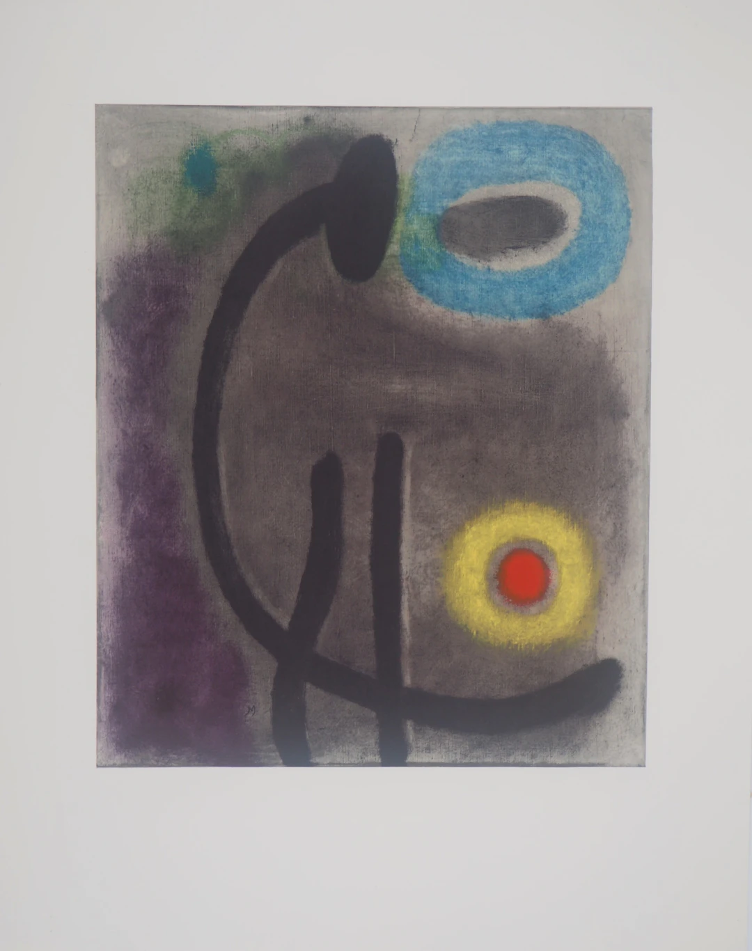 Joan MIRO : Femme au soleil, Lithographie signée