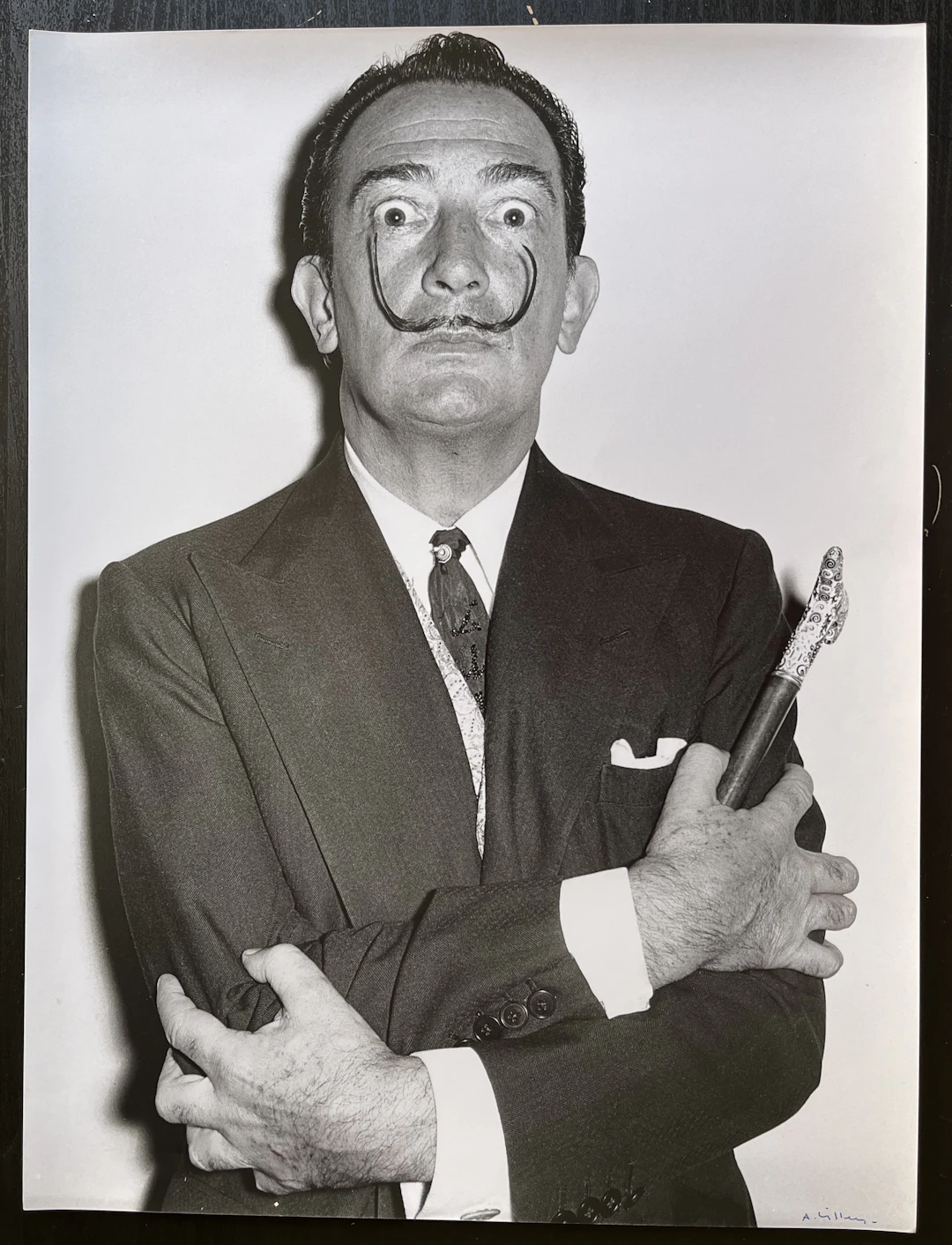 André Villers - Salvador DALI - Photo signée André Villers