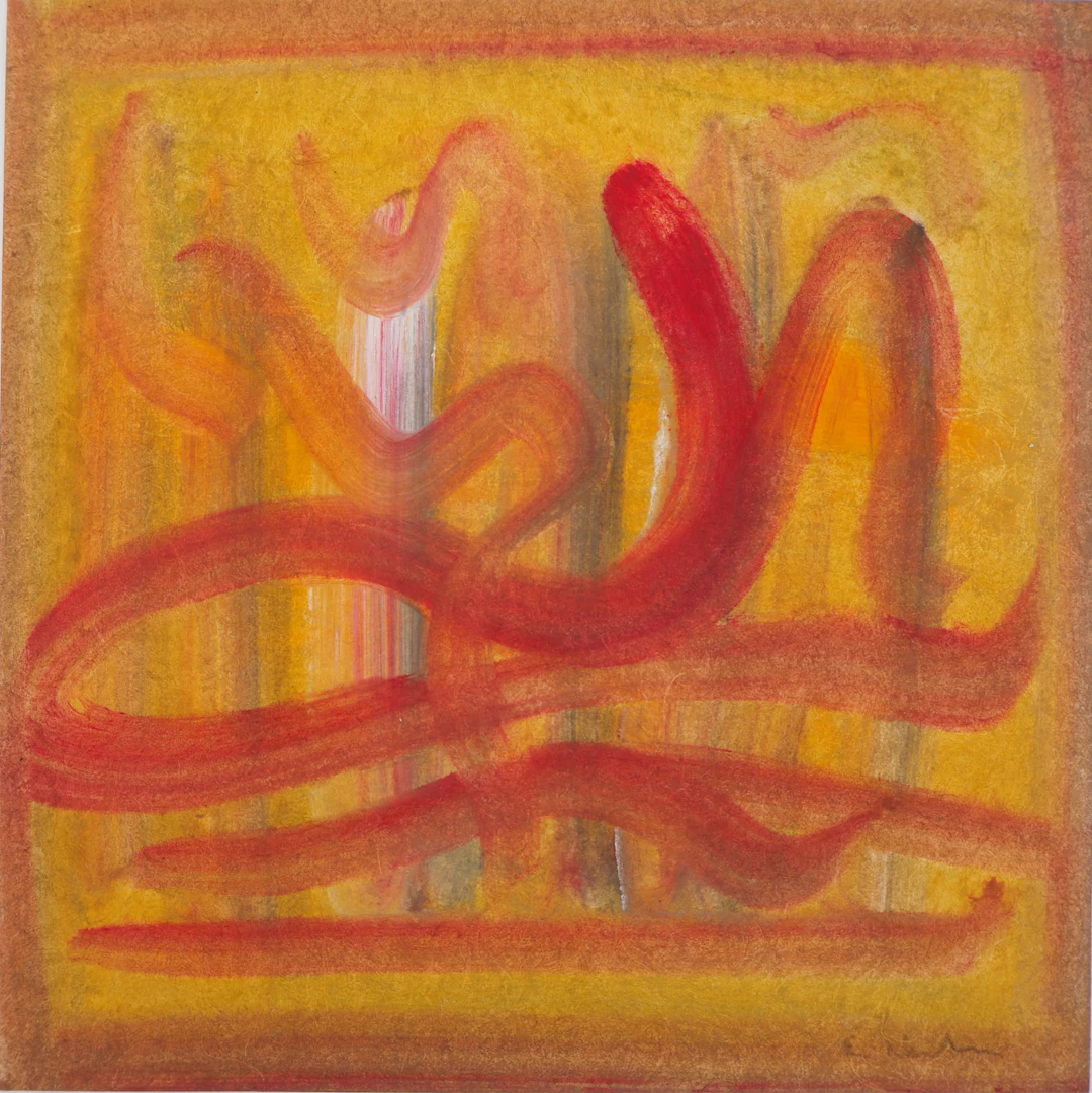 Ervin NEUHAUS : Embrasement, Gouache originale signée