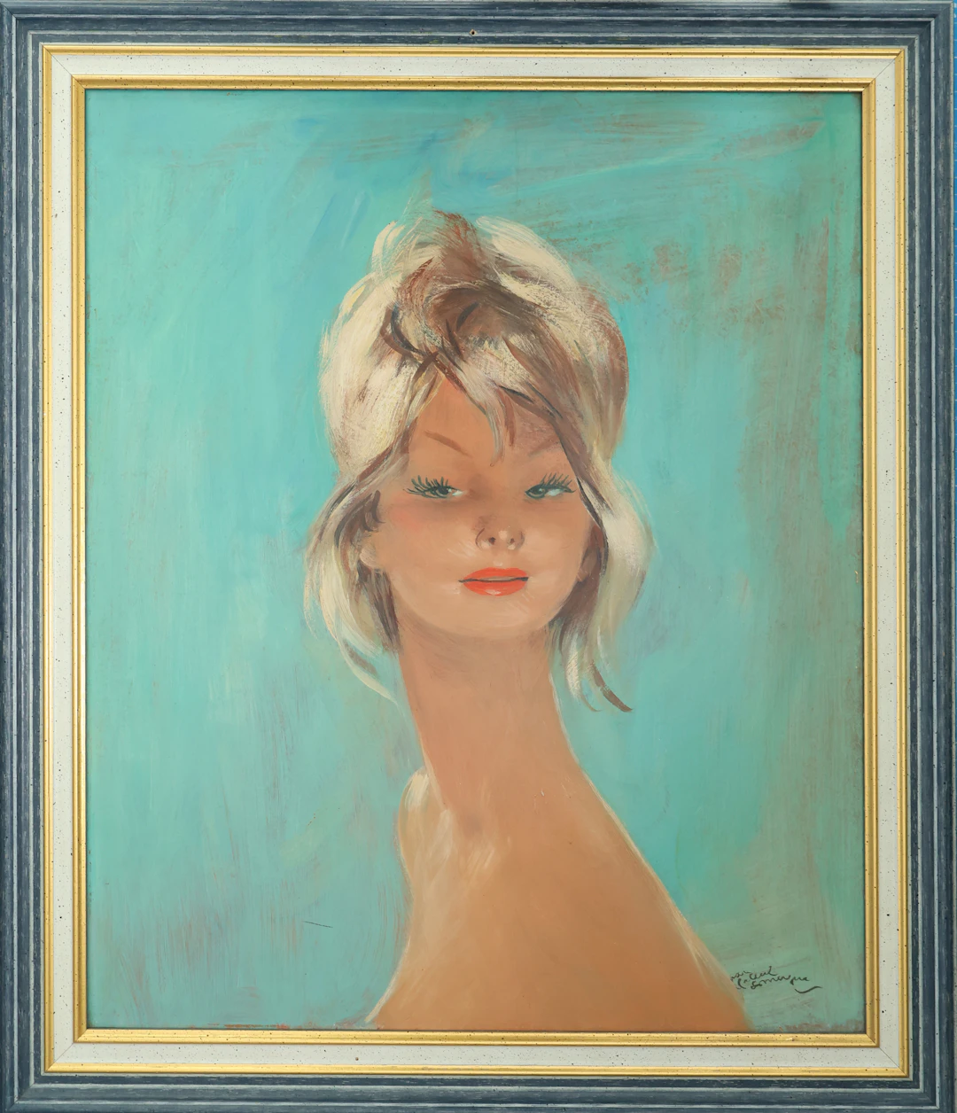 Jean-Gabriel Domergue (1889-1962) - Marie Chantal - Huile sur Isorel signée