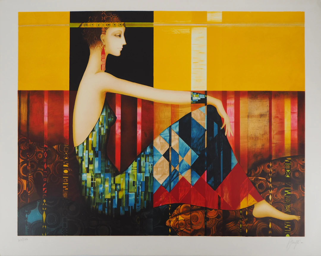 Philippe AUGE : Hommage à Klimt, Lithographie originale signée