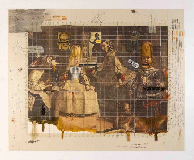 Enrico PAMBIANCHI - La famille, Technique mixte sur toile