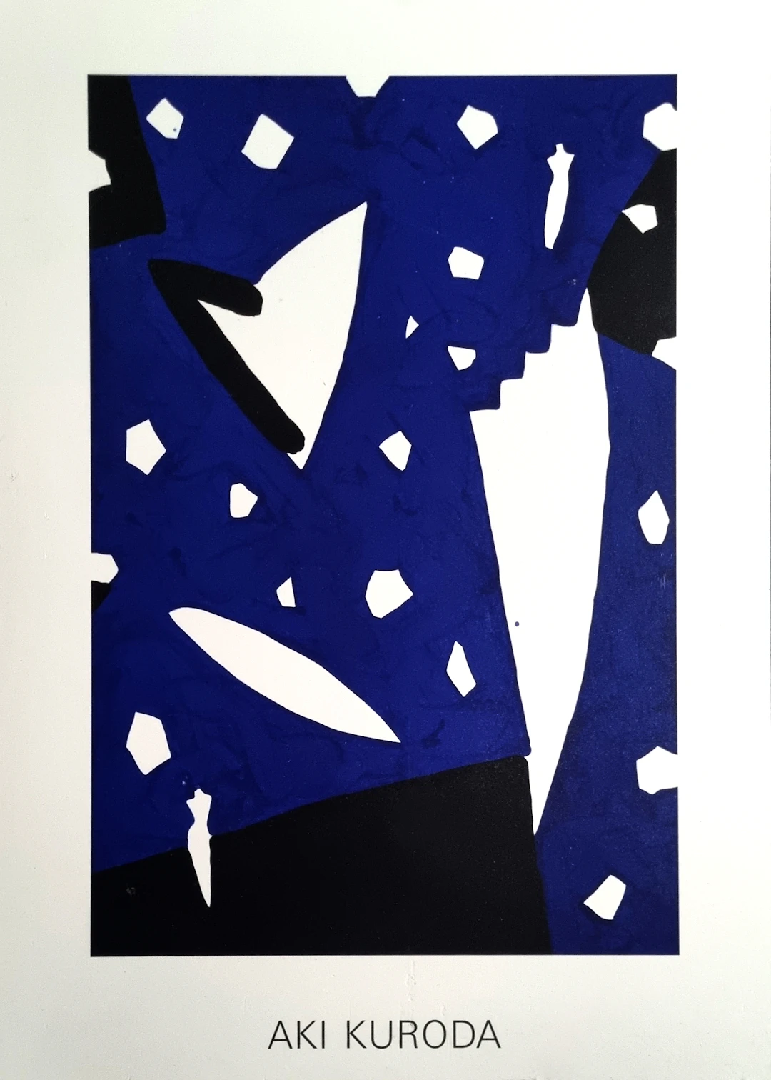 Aki Kuroda, Bleu, sérigraphie Mizuma Art Gallery, 1994